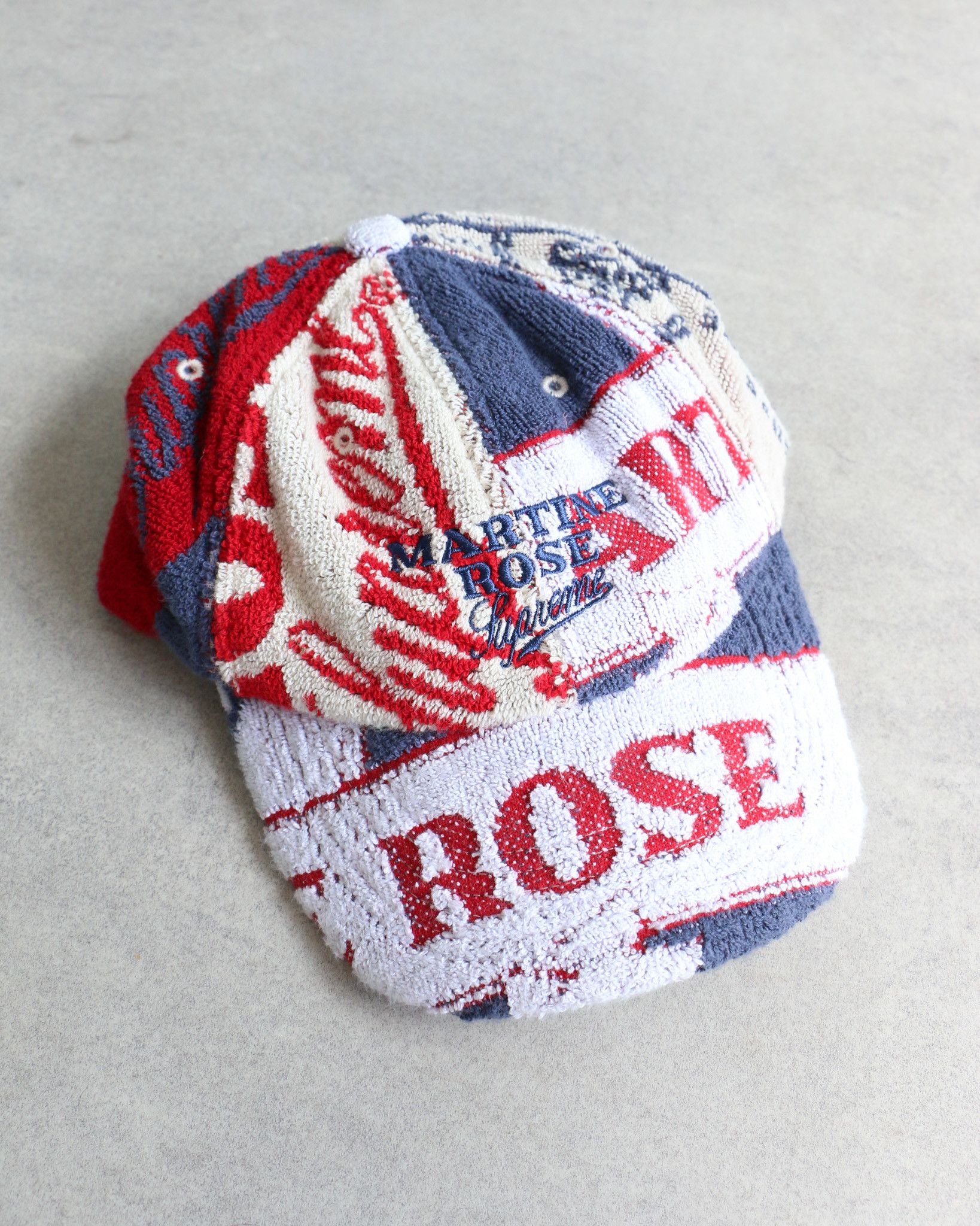 Martine Rose × Supreme SS25 Supreme Martine Rose Towel 6 Panel Cap