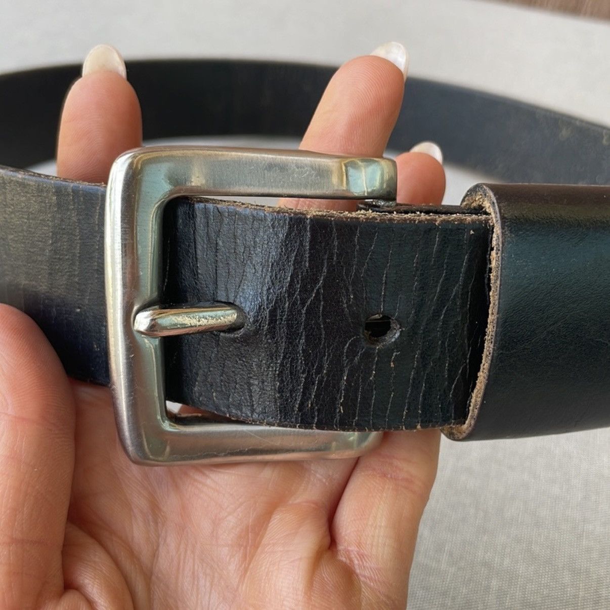 Other Genuine leather belt Size ONE SIZE - 5 Thumbnail