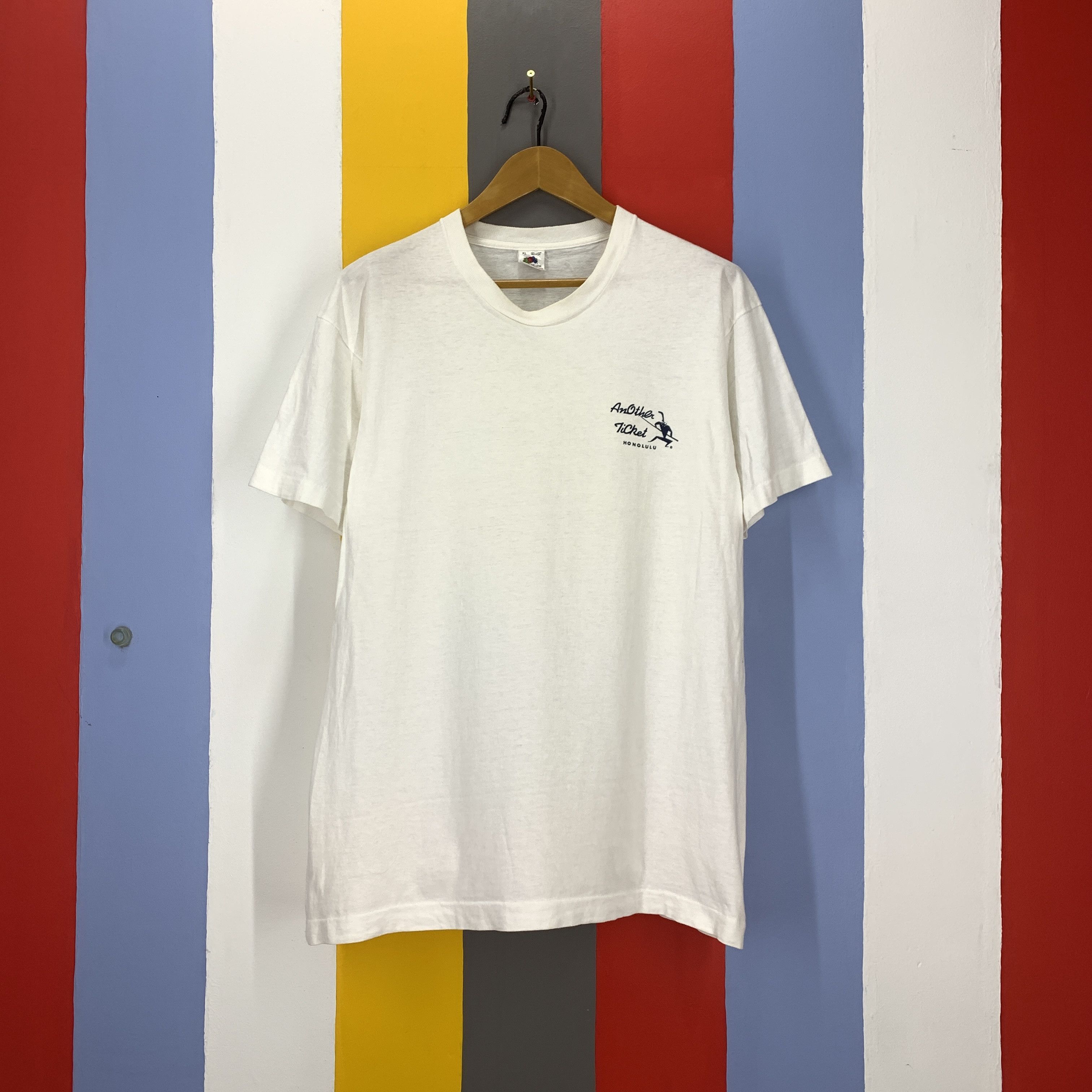 Fruit Of The Loom 90s Vintage HONOLULU STREET CLOWN T Shirt #1795/07 Size US L / EU 52-54 / 3 - 7 Thumbnail