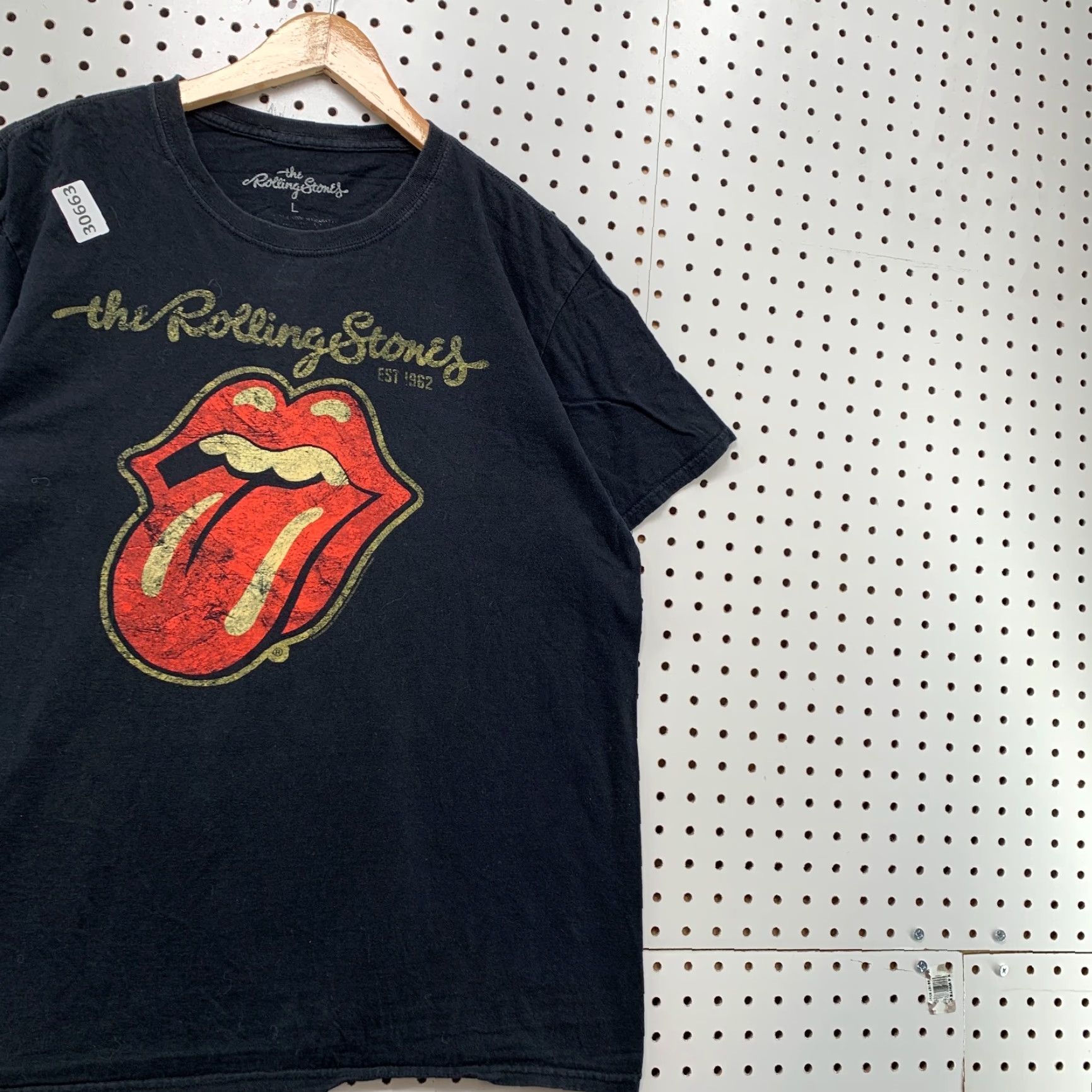 Vintage VINTAGE The Rolling Stones Shirt Black Mens M 21X27.5 Band Music Rock T-Shirt Crew Neck Short Sleeve Cotton Size US M / EU 48-50 / 2 - 4 Thumbnail
