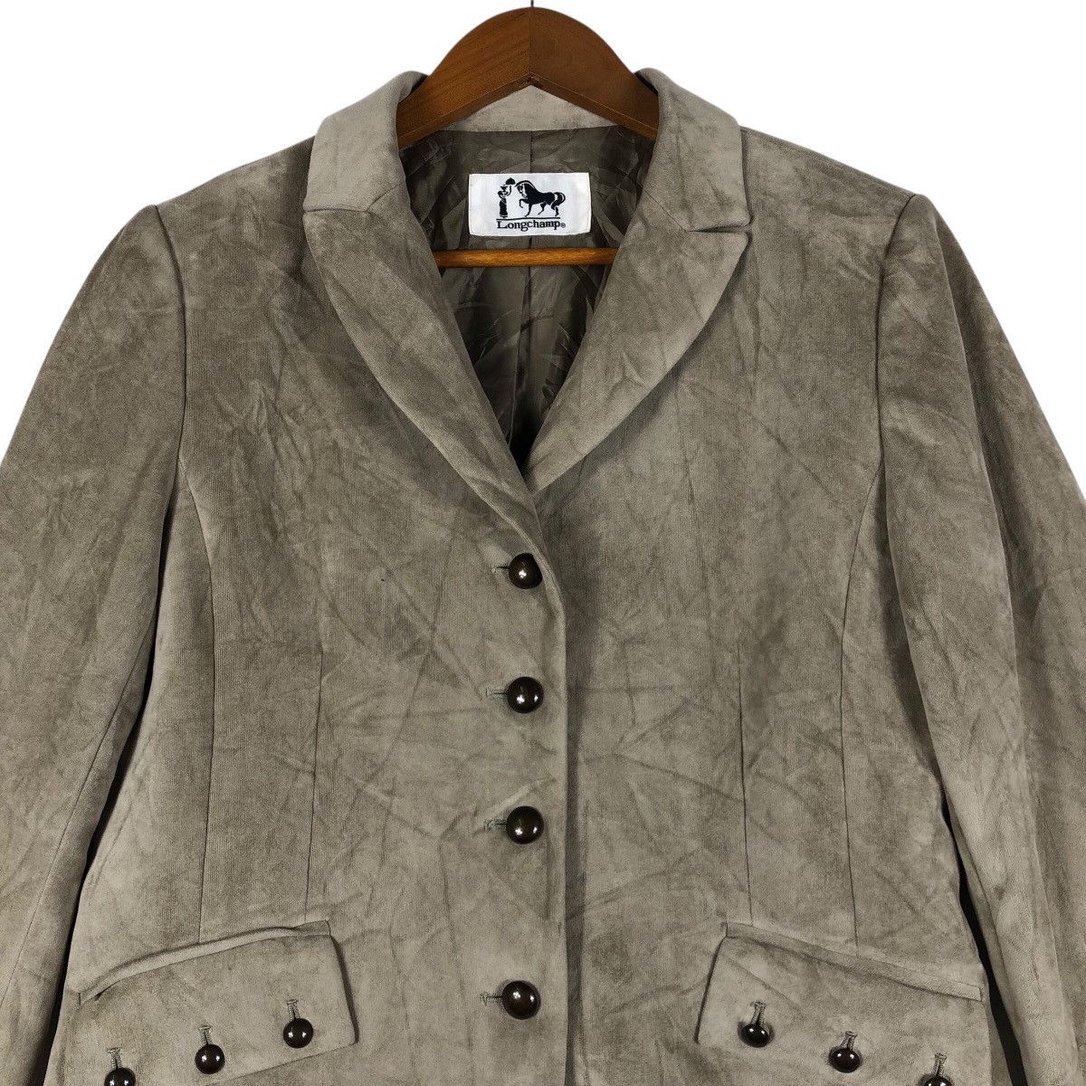 Longchamp LONGCHAMP Suede Blazer Jacket Size US L / EU 52-54 / 3 - 4 Thumbnail
