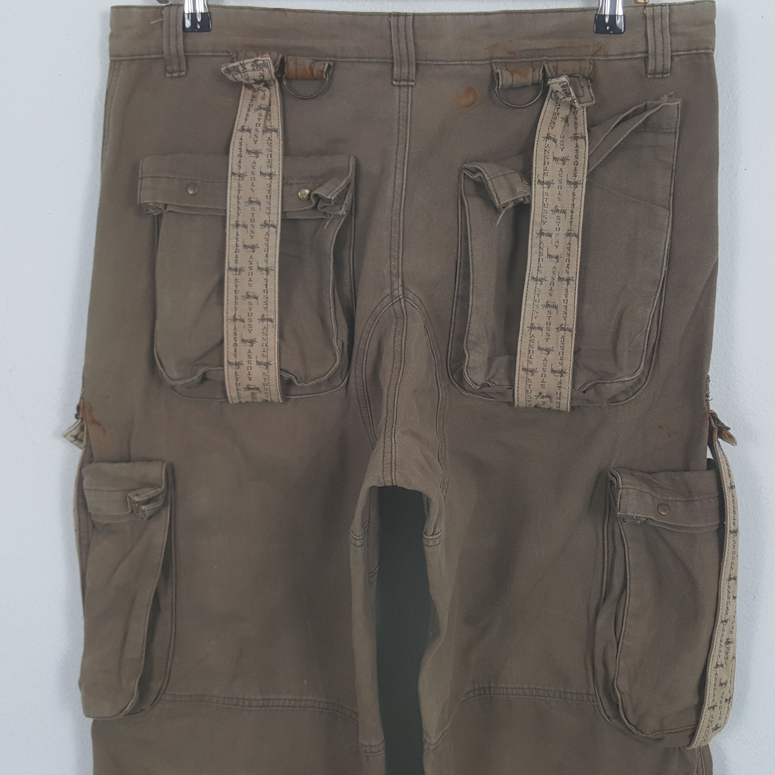 Stussy Vintage Stussy Streetwear Style Cargo Baggy Pants Size US 35 - 5 Thumbnail