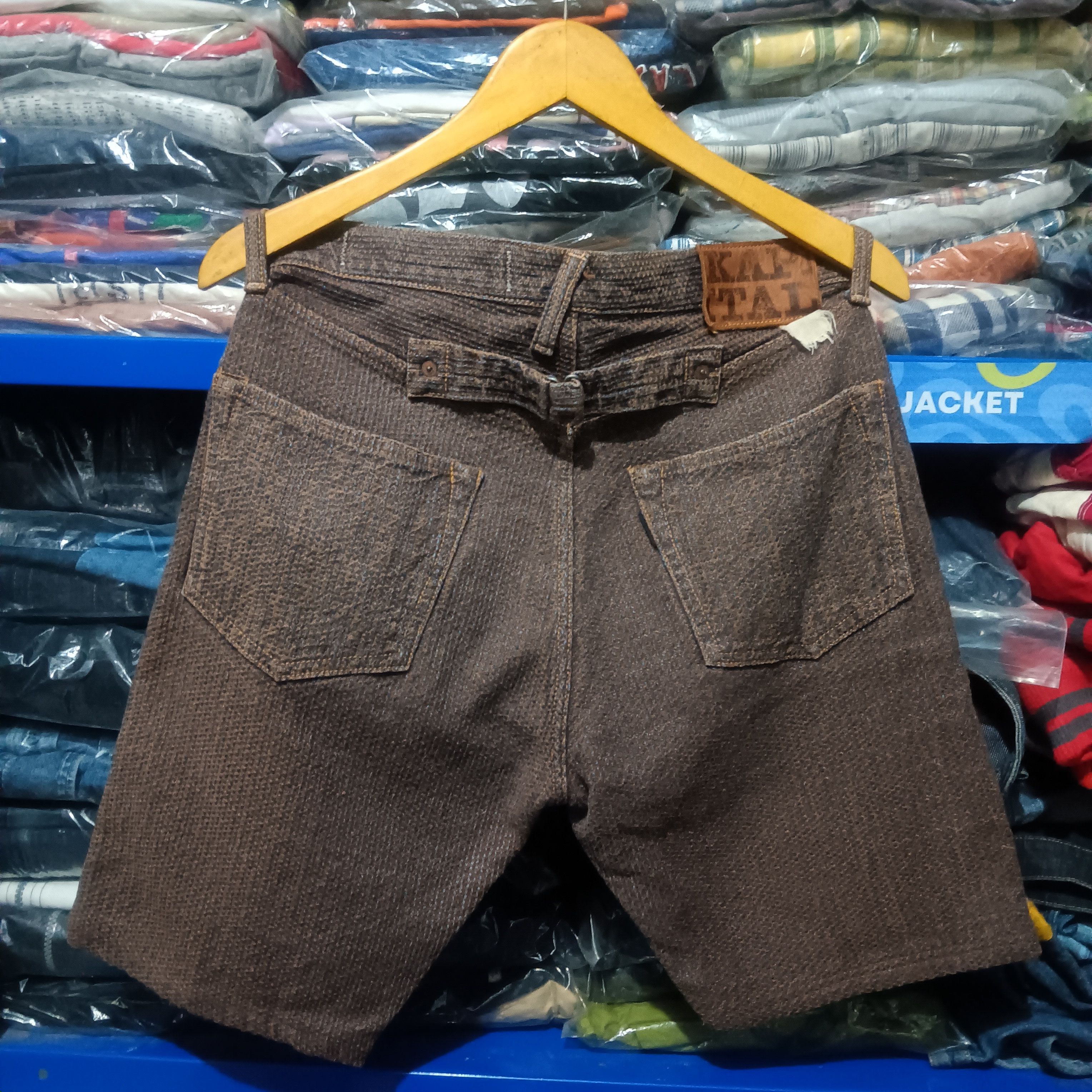 Kapital Kapital Kakisibu Sashiko short denim pants Size US 29 - 6 Thumbnail