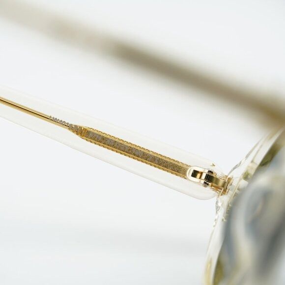 Loewe Loewe LW40162U 57N Sunglasses Transparent Pale Yellow Round Size ONE SIZE - 5 Thumbnail