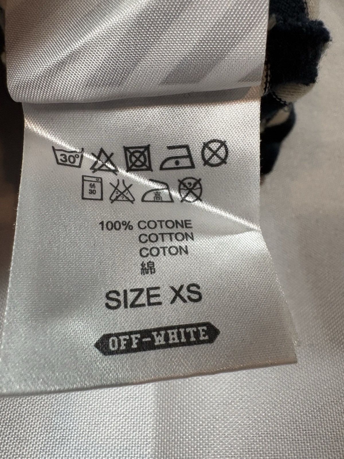 Off-White Off-White Distressed Striped Long Sleeve Tee EU Size US XS / EU 42 / 0 - 10 Thumbnail