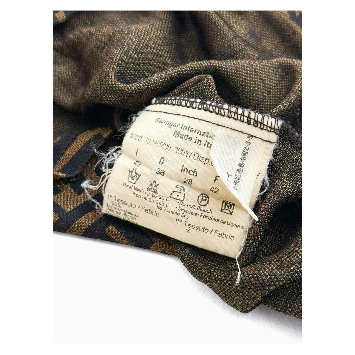 Fendi Fendi Zucca Monogram FF Logo Rayon Shirt Size M / US 6-8 / IT 42-44 - 7 Thumbnail