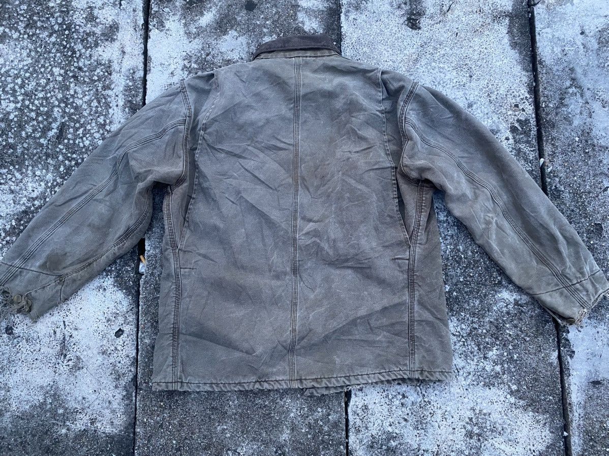 Carhartt VTG Carhartt Detroit Blanket Lined Faded Dirty Jacket Size US XL / EU 56 / 4 - 10 Thumbnail