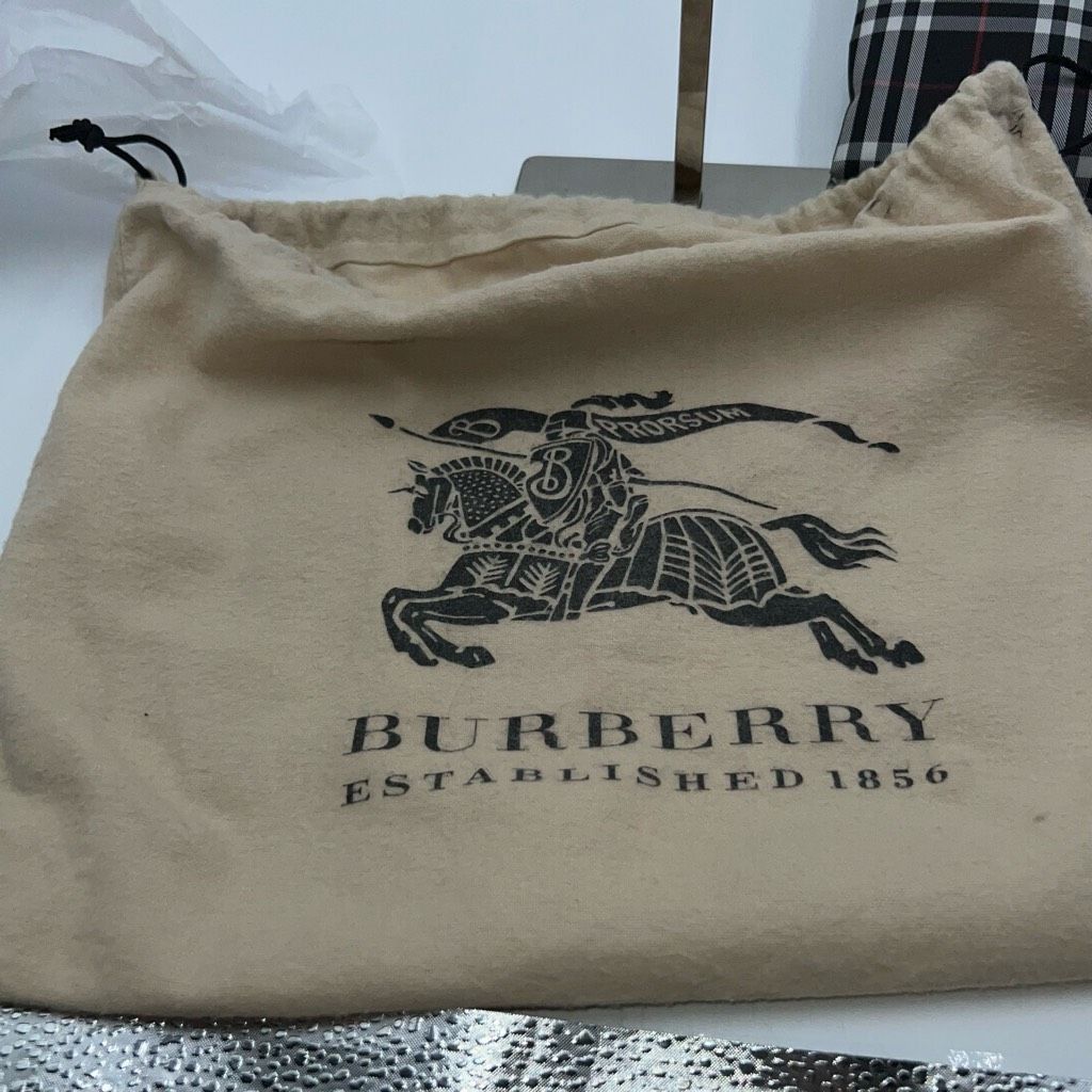 Burberry BURBERRY Nova Check Hand Bag Nylon Black Small Tote with Dust Bag Size ONE SIZE - 12 Thumbnail