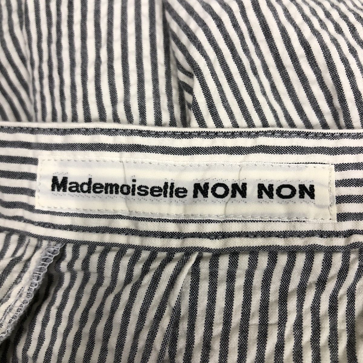 Issey Miyake 📌Vintage Hickory Chore Worker Skirt Mademoiselle Non Non Size 28" / US 6 / IT 42 - 14 Thumbnail