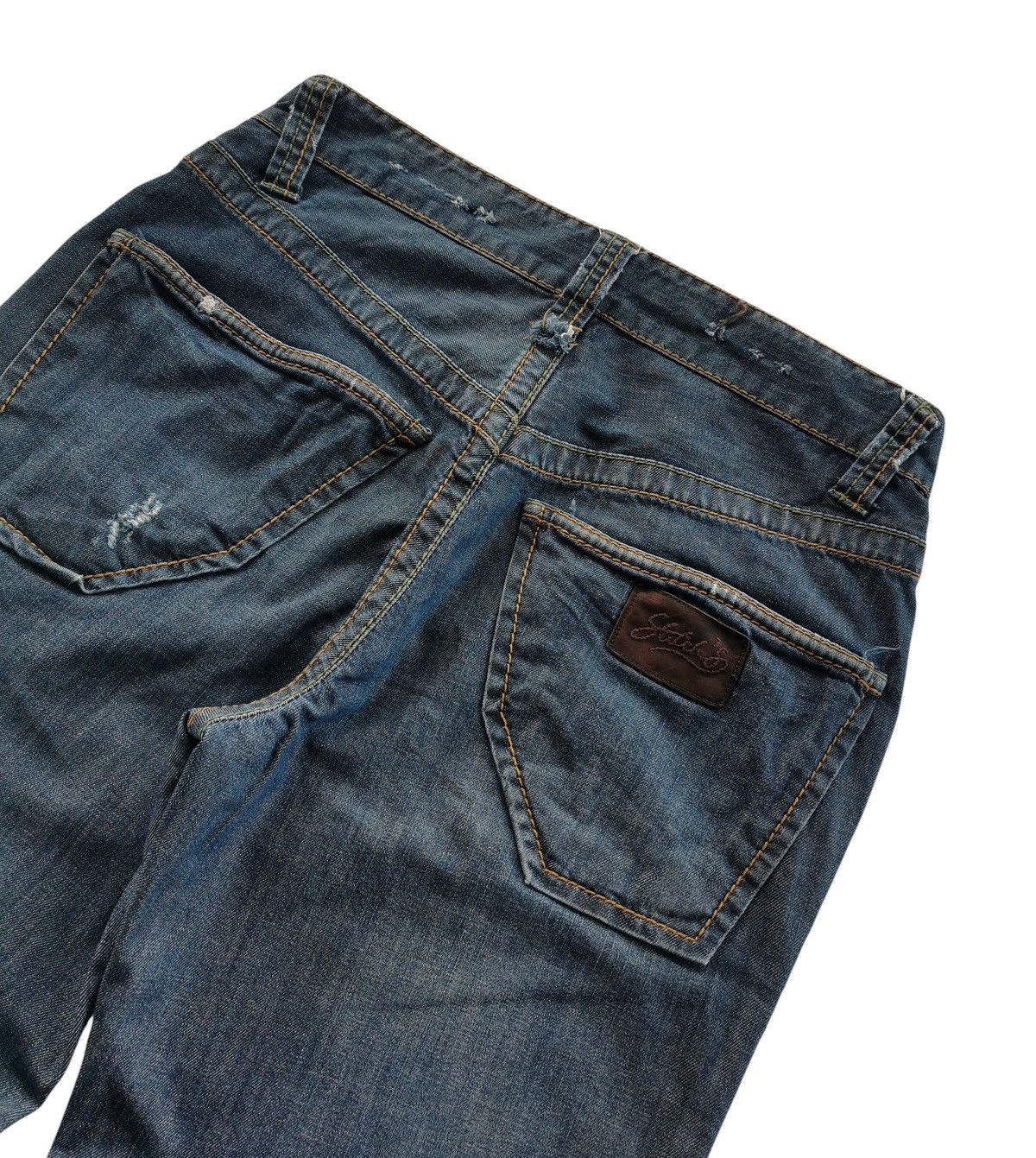 Stitch's Jeans Stitch jeans flared bootcuts distressed denim jeans▪️ 30x30.5 Size US 30 / EU 46 - 5 Thumbnail