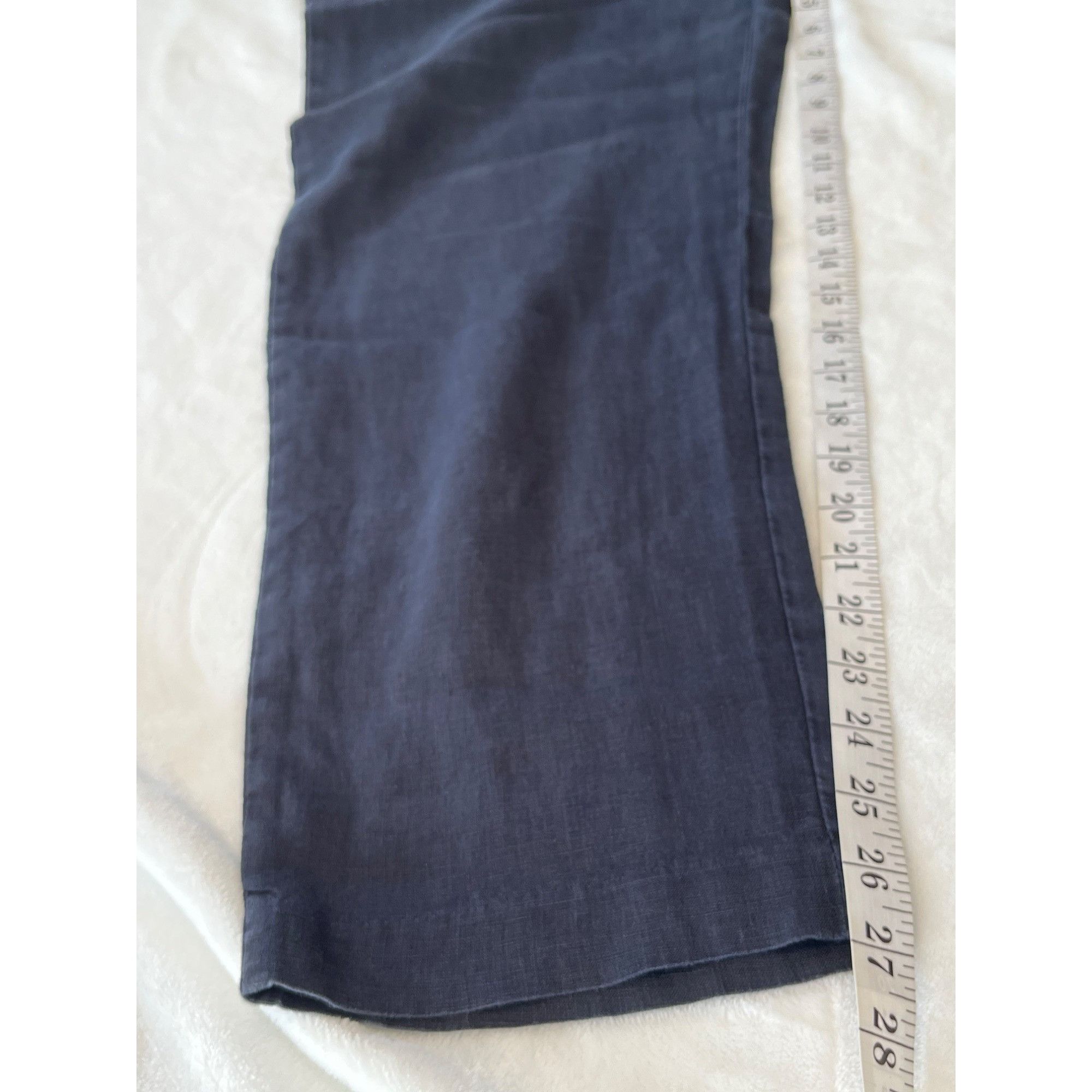 H&M H&M Regular Fit Mens Cropped Pants 34/32 Linen & Polyester B Size US 34 / EU 50 - 4 Thumbnail