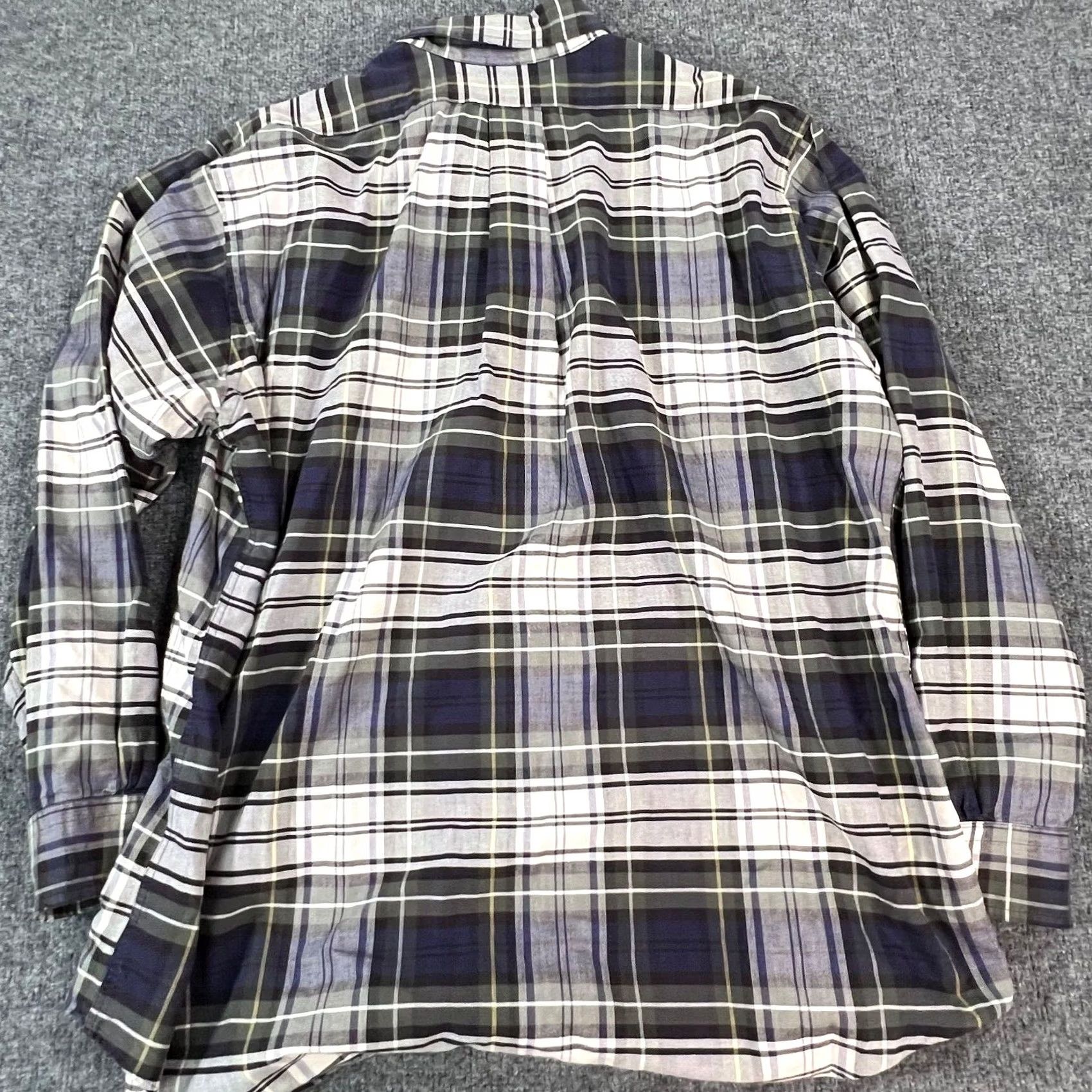 Brooks Brothers VINTAGE Brooks Brothers Dress Shirt Mens XL Green White Tartan Plaid Oxford OCBD Made in USA Shirt Mens XL Green White Tartan Plaid USA Size US XL / EU 56 / 4 - 4 Thumbnail