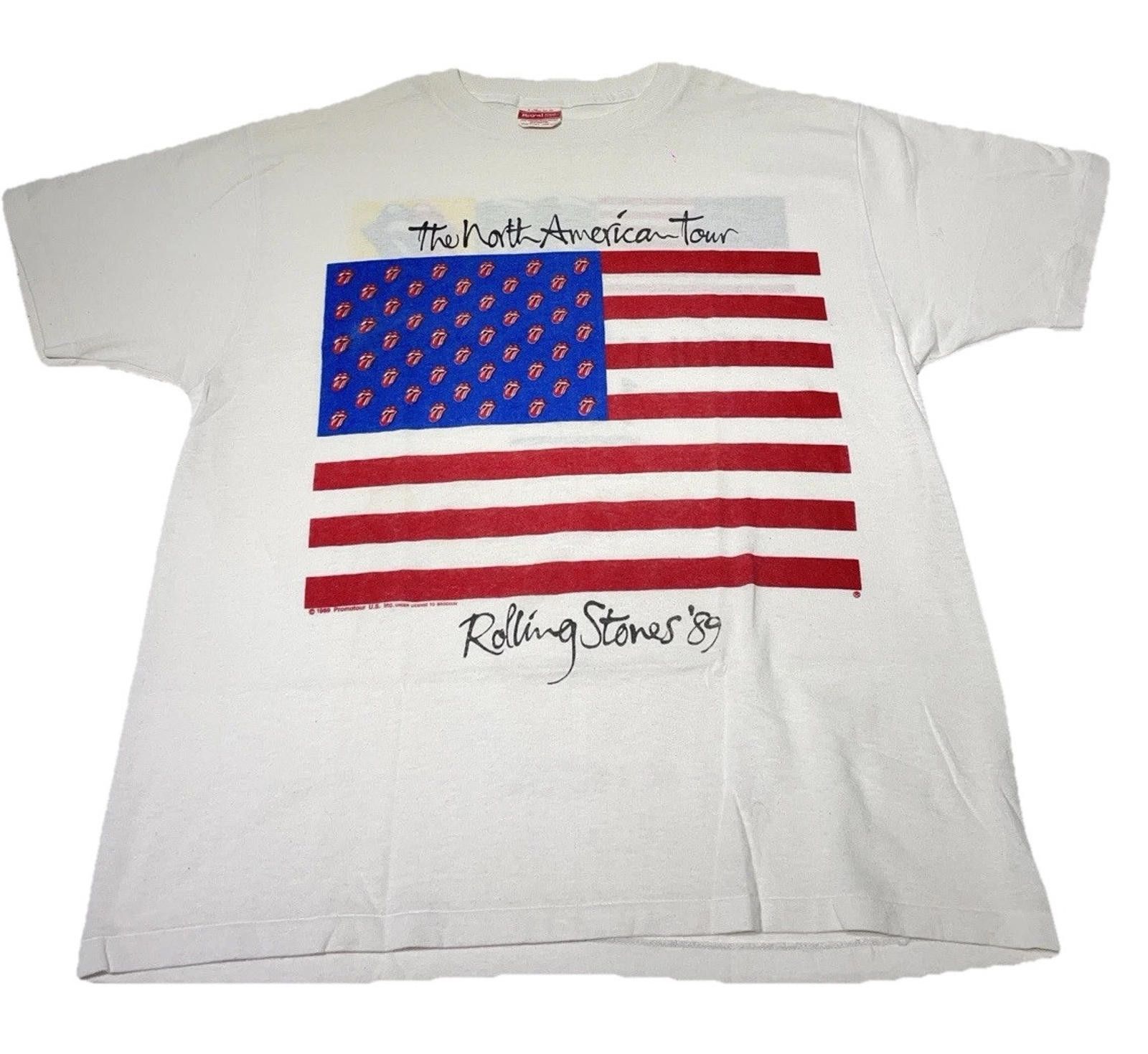 Brockum Vintage Rolling Stones Steel Wheels Tour Shirt XL 80s Size US XL / EU 56 / 4 - 2 Thumbnail