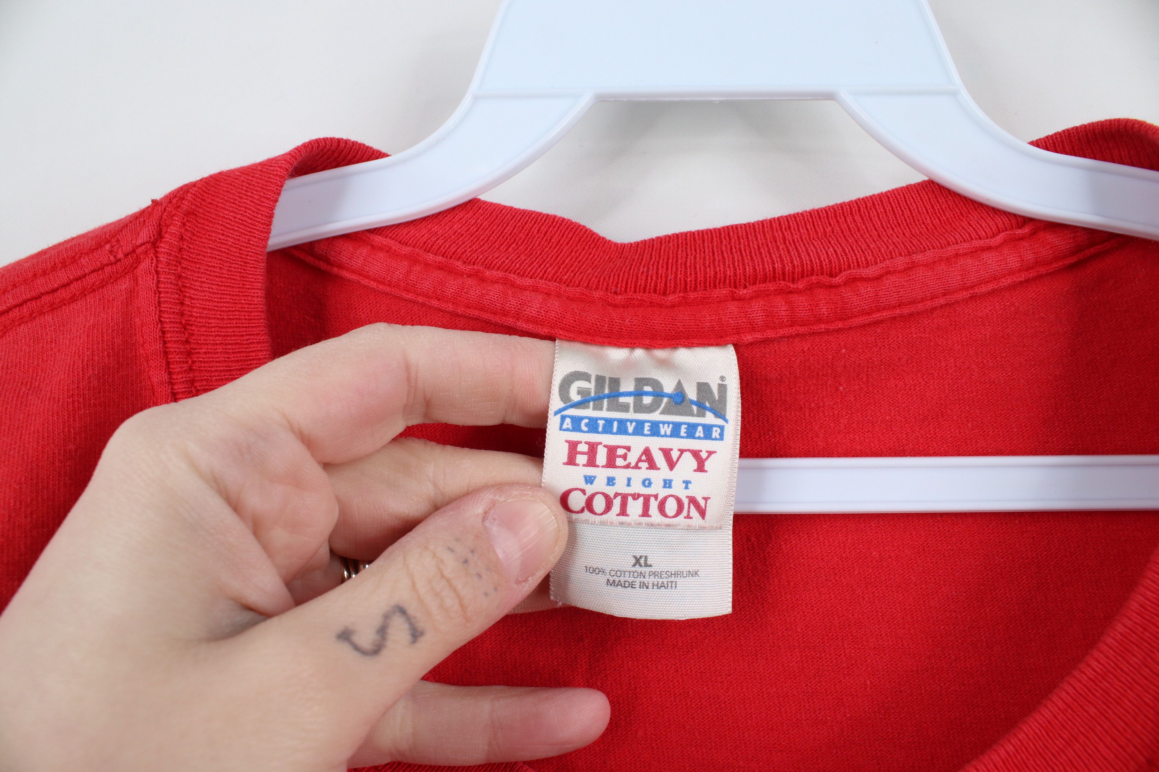Vintage Vintage Y2K Cup Champs Detroit Red Wings Hockey T-Shirt Red Size US XL / EU 56 / 4 - 11 Thumbnail