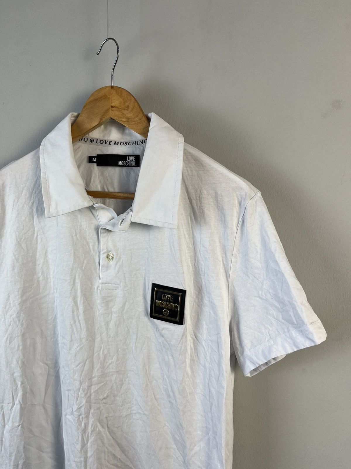 Moschino Love Moschino Luxury Metal Logo Cotton Polo Size US M / EU 48-50 / 2 - 3 Thumbnail