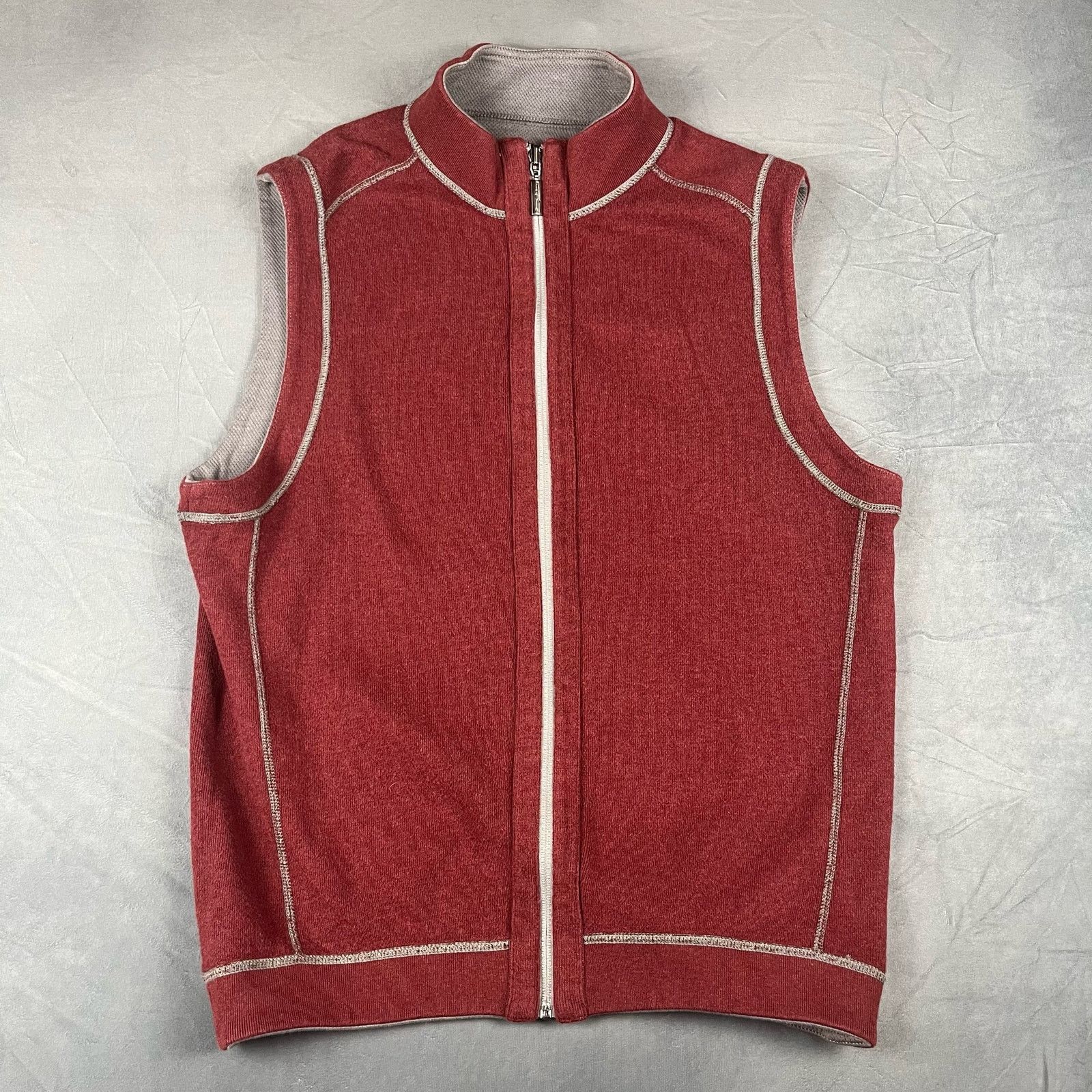 Tommy Bahama NWT! Reversible Tommy Bahama Vest Tencell Lyocel Zip X-04 Size US S / EU 44-46 / 1 - 2 Thumbnail