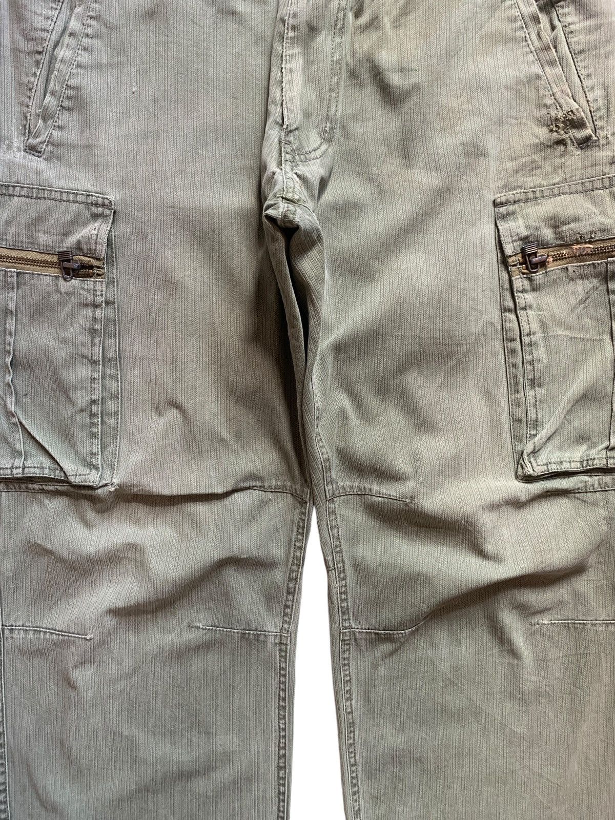 Japanese Brand Vintage Japanese Brand Baggy Style Cargo Denim Pants Size US 33 - 5 Thumbnail