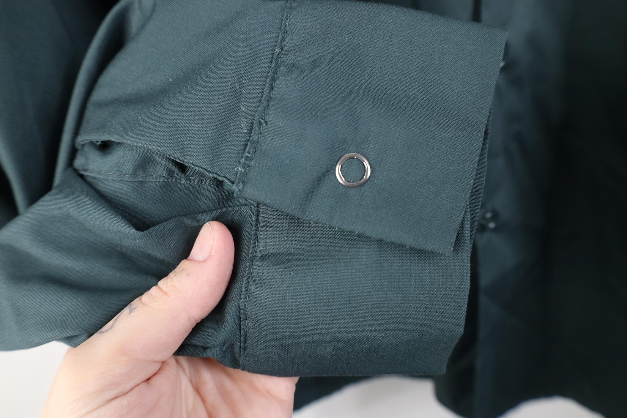 Vintage Vintage 60s 70s Workwear Mechanic Button Shirt Green USA Size US L / EU 52-54 / 3 - 7 Thumbnail