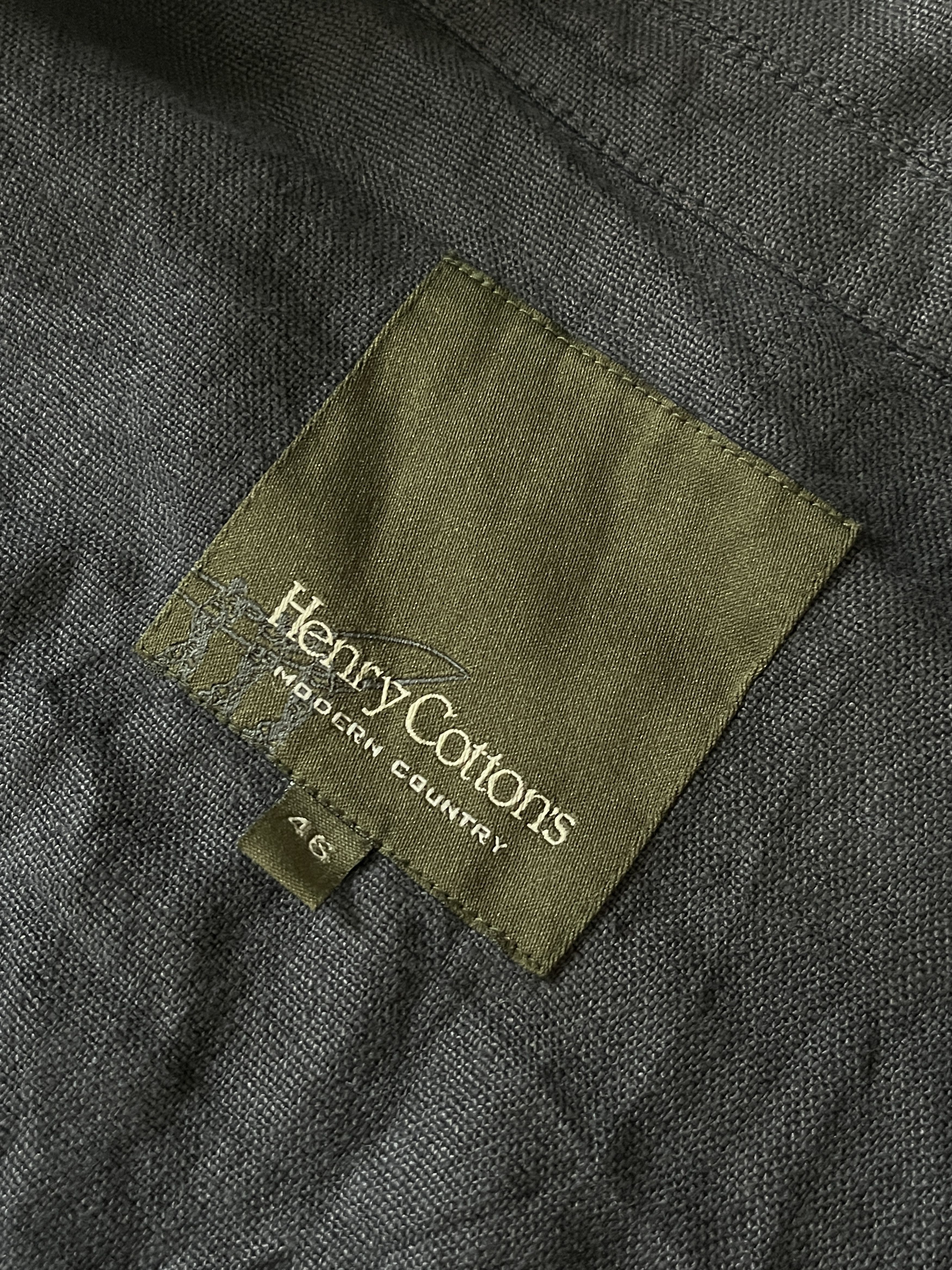 Henry Cotton's Henry Cotton’s Made in Italy Utility Navy Linen Jacket Size US S / EU 44-46 / 1 - 7 Thumbnail