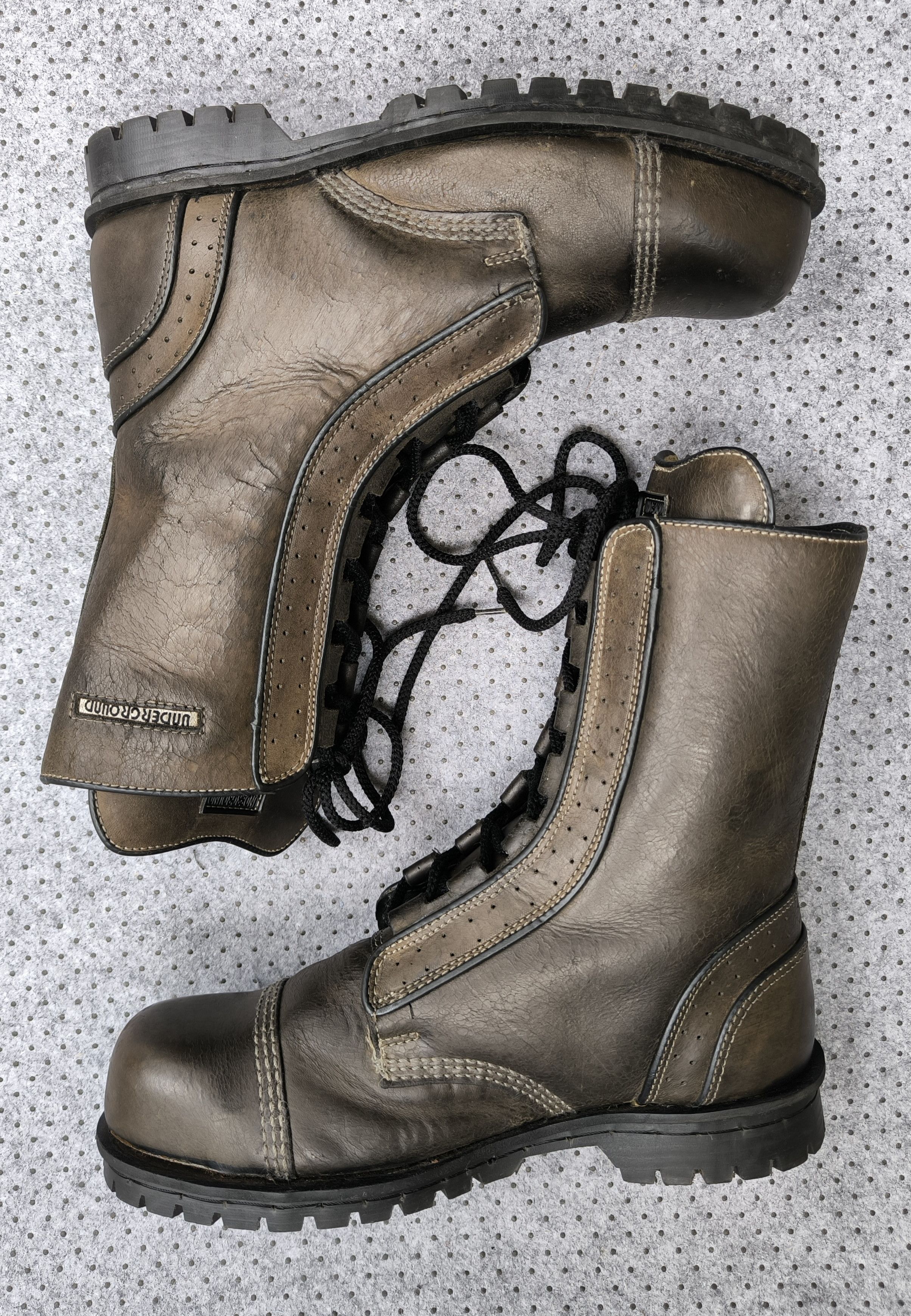 Vintage Vtg UNDERGROUND England steel toe high boot Size US 10 / EU 43 - 2 Thumbnail