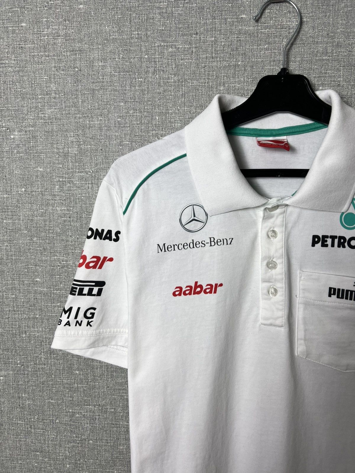 Puma Vintage Puma Mercedes-Benz AMG Petronas Racing Polo Shirt Size US S / EU 44-46 / 1 - 4 Thumbnail