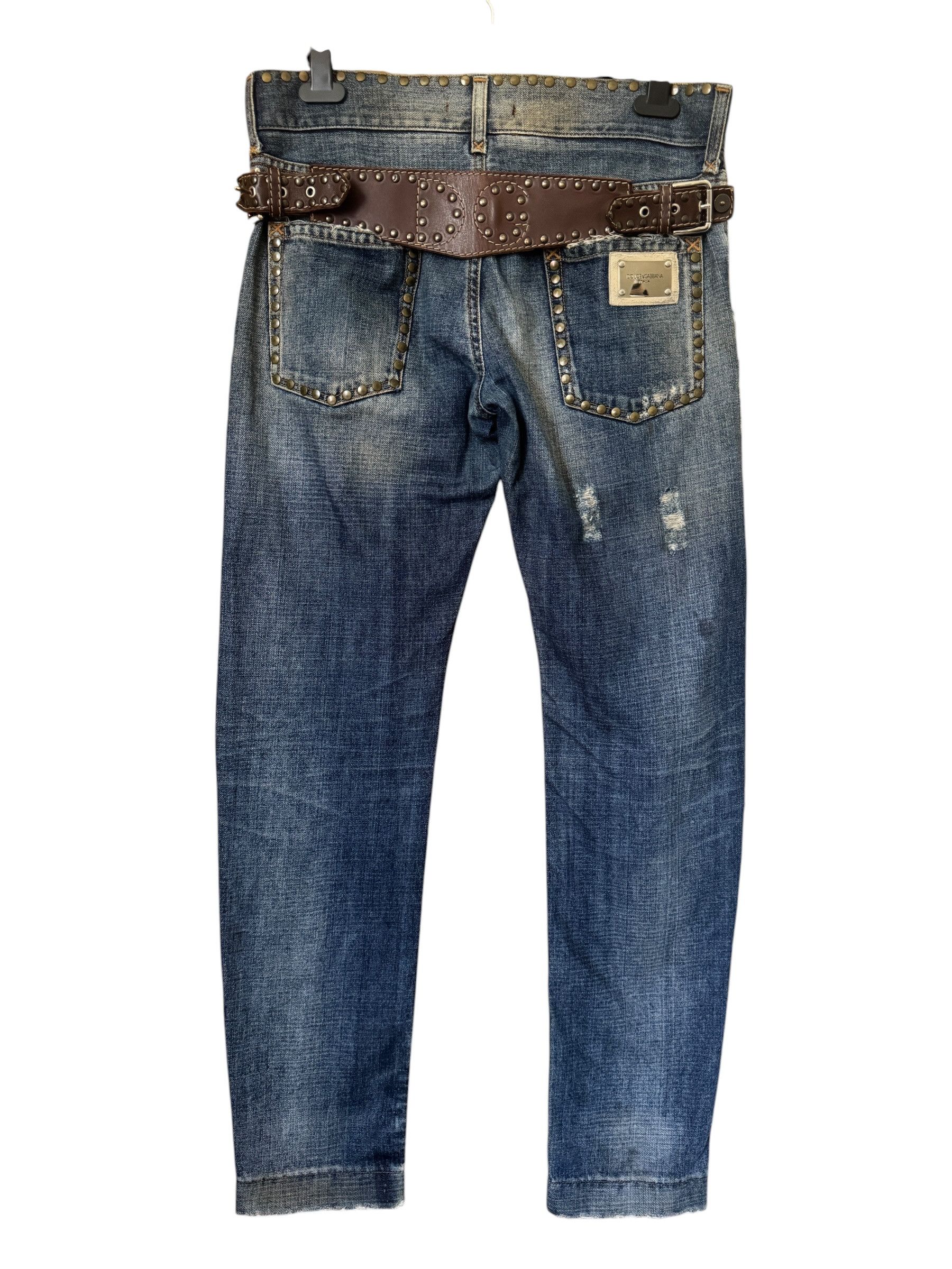 Dolce & Gabbana Dolce & Gabbana RUNWAY SS05 Look 20/76 Studded Jeans W34/L32 Size US 34 / EU 50 - 1 Thumbnail