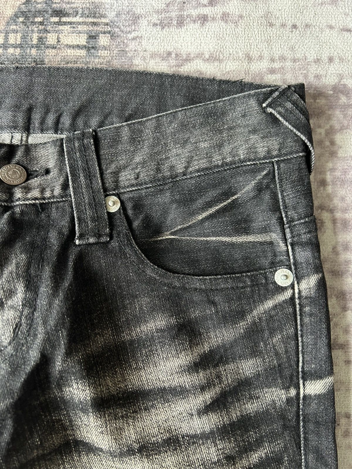 Tornado Mart Tornado Mart Rockstar Flared Black Jeans Size US 32 / EU 48 - 11 Thumbnail