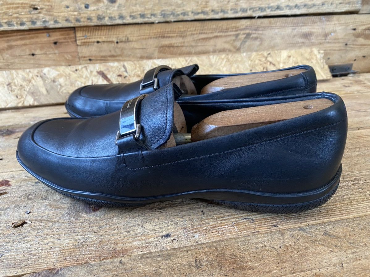Prada Prada horsebit black leather logo loafers sz uk6.5 Size US 7.5 / EU 40-41 - 7 Thumbnail