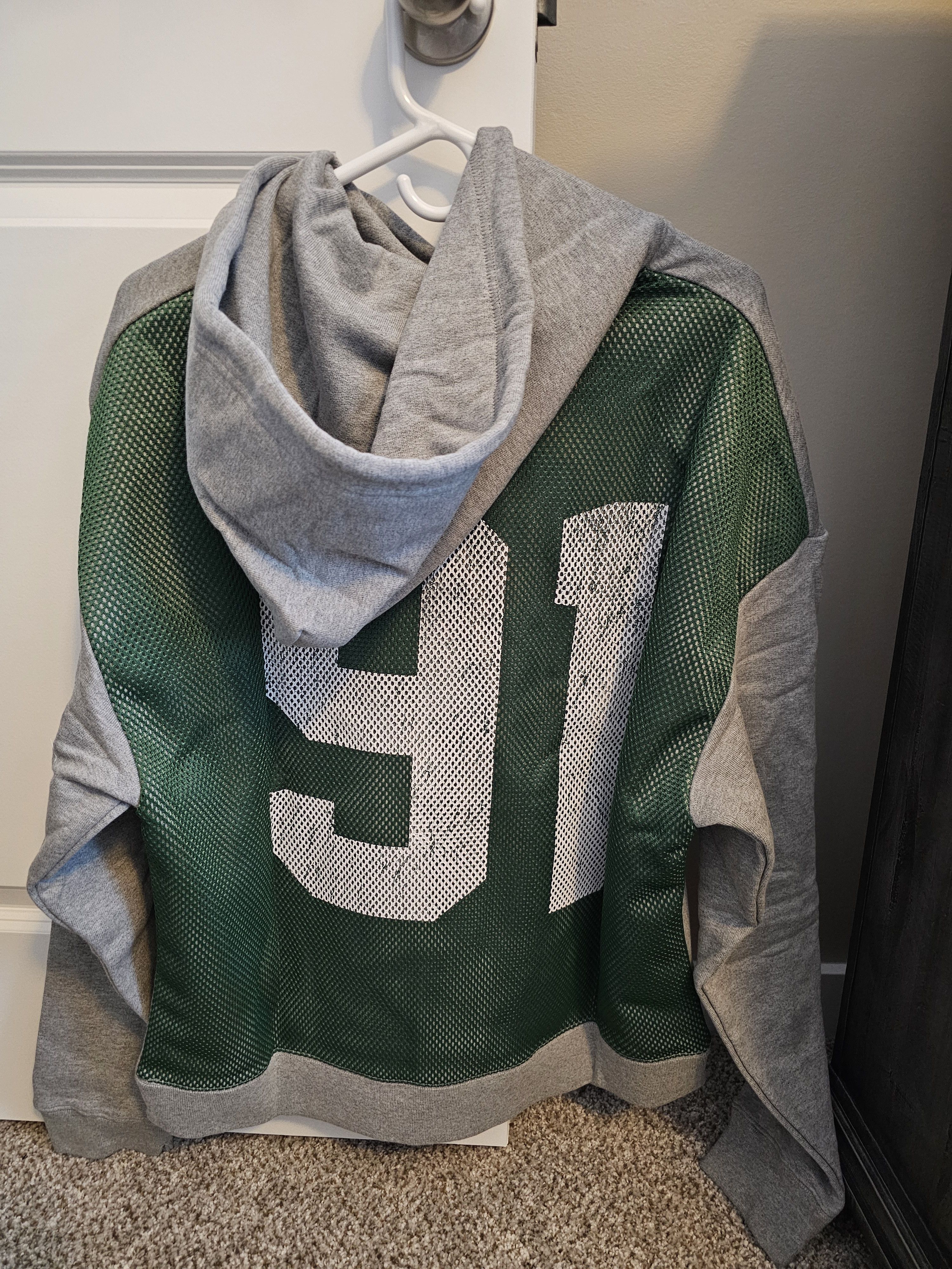 Midnight Organic Midnight Organic Mesh Jersey Throwback Hoodie Size US M / EU 48-50 / 2 - 3 Thumbnail