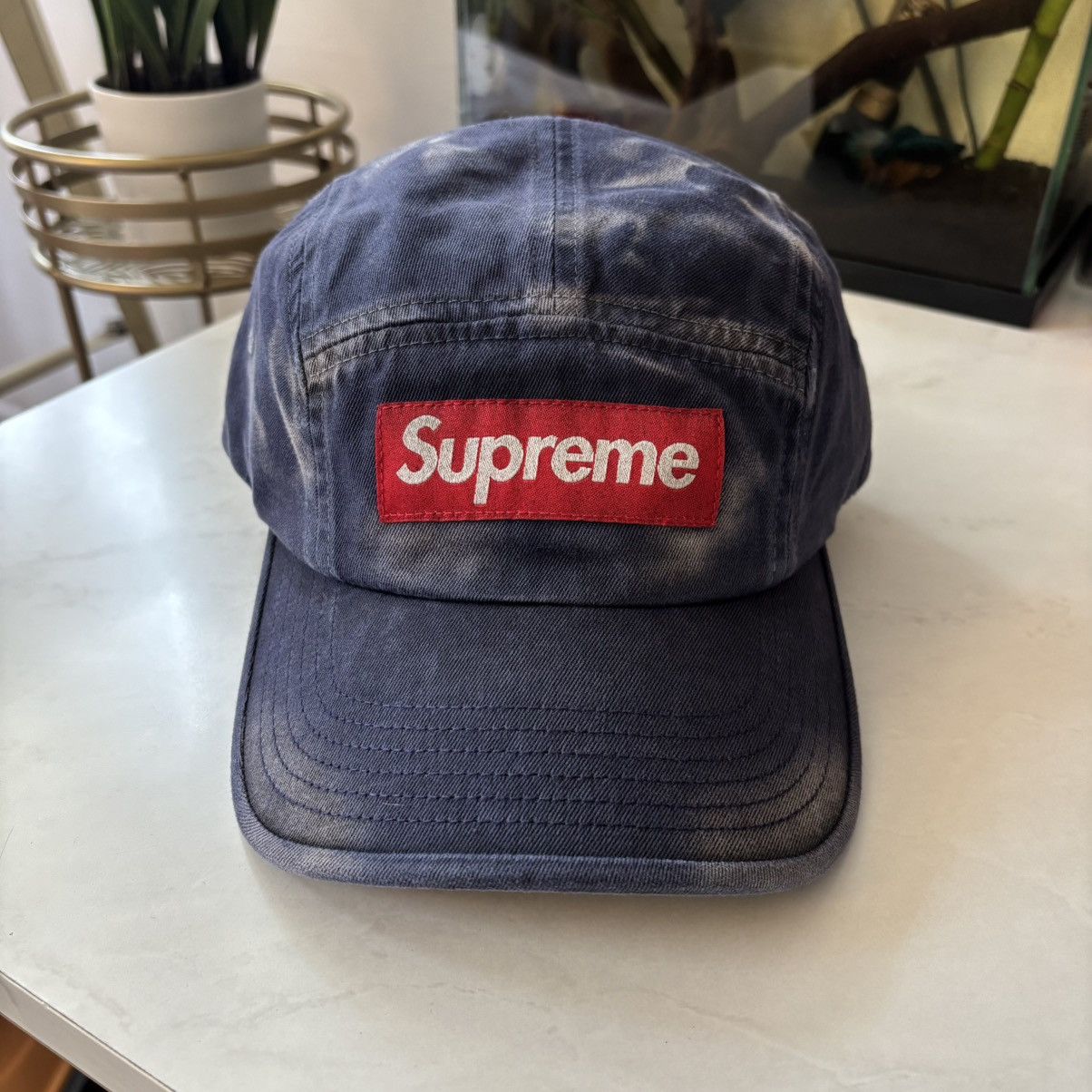 Supreme Supreme Blue Over-dyed Camp Cap Brand New Fits All Size ONE SIZE - 1 Thumbnail