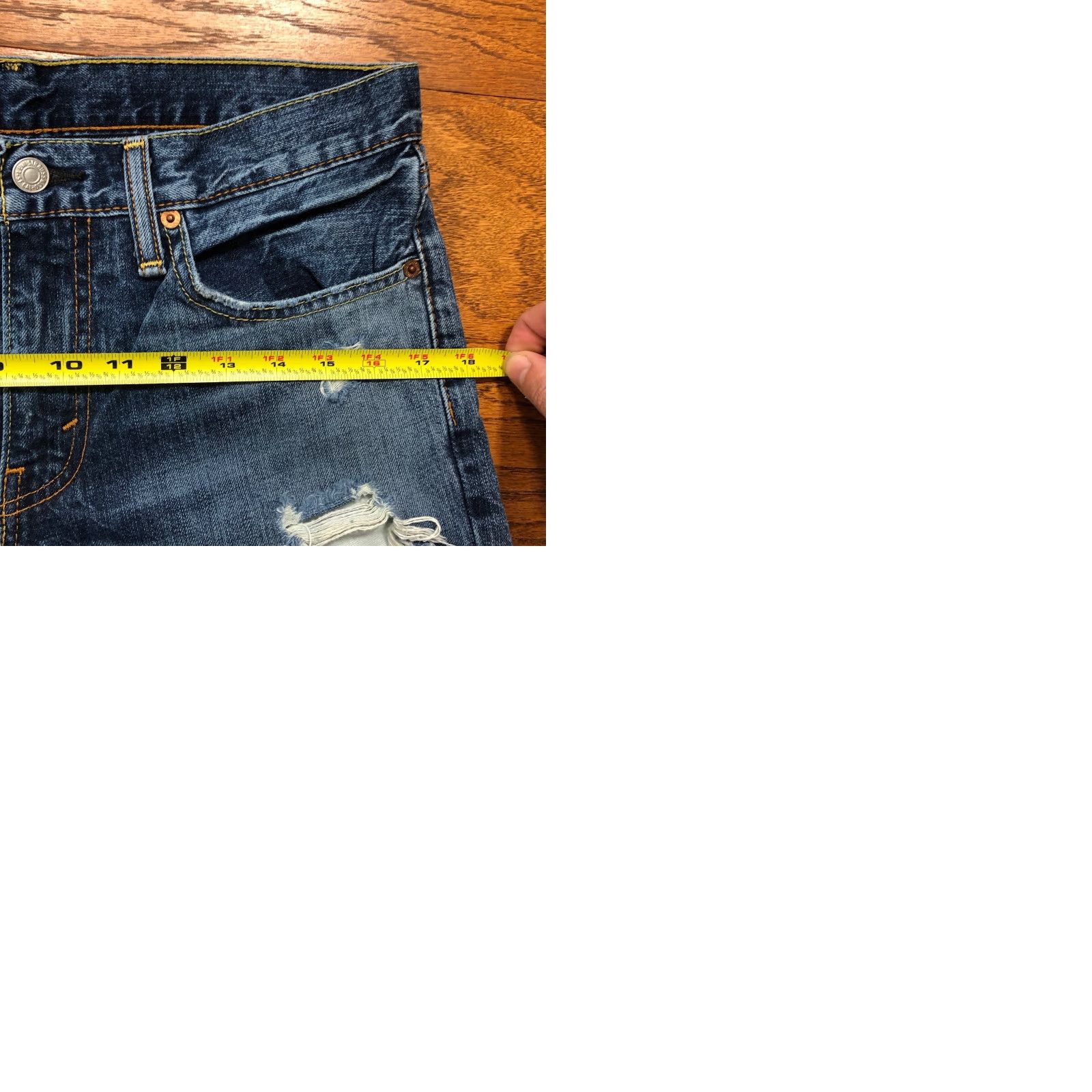 Levi's Levi's 511 Denim Jeans Slim Straight Distressed Mens 31x32 Blue Jeans Slim Straight Distressed Mens 31x32 Blue Levi's 511 Size US 31 - 10 Thumbnail