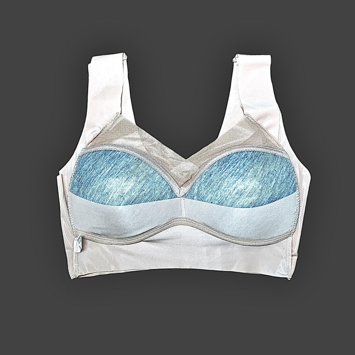 Other Mesh Gathered Seamless Women’s Beige Bra Sz S Size ONE SIZE - 9 Thumbnail