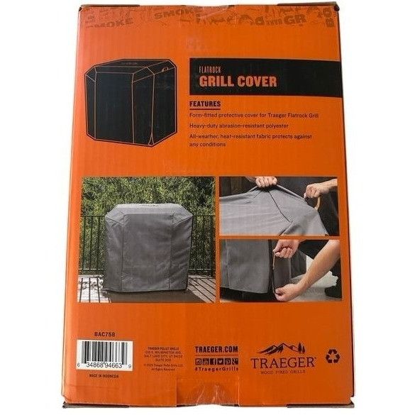 Designer Traeger Flatrock Grill Cover BAC758. Heavy Duty Abrasion Res Size ONE SIZE - 15 Thumbnail