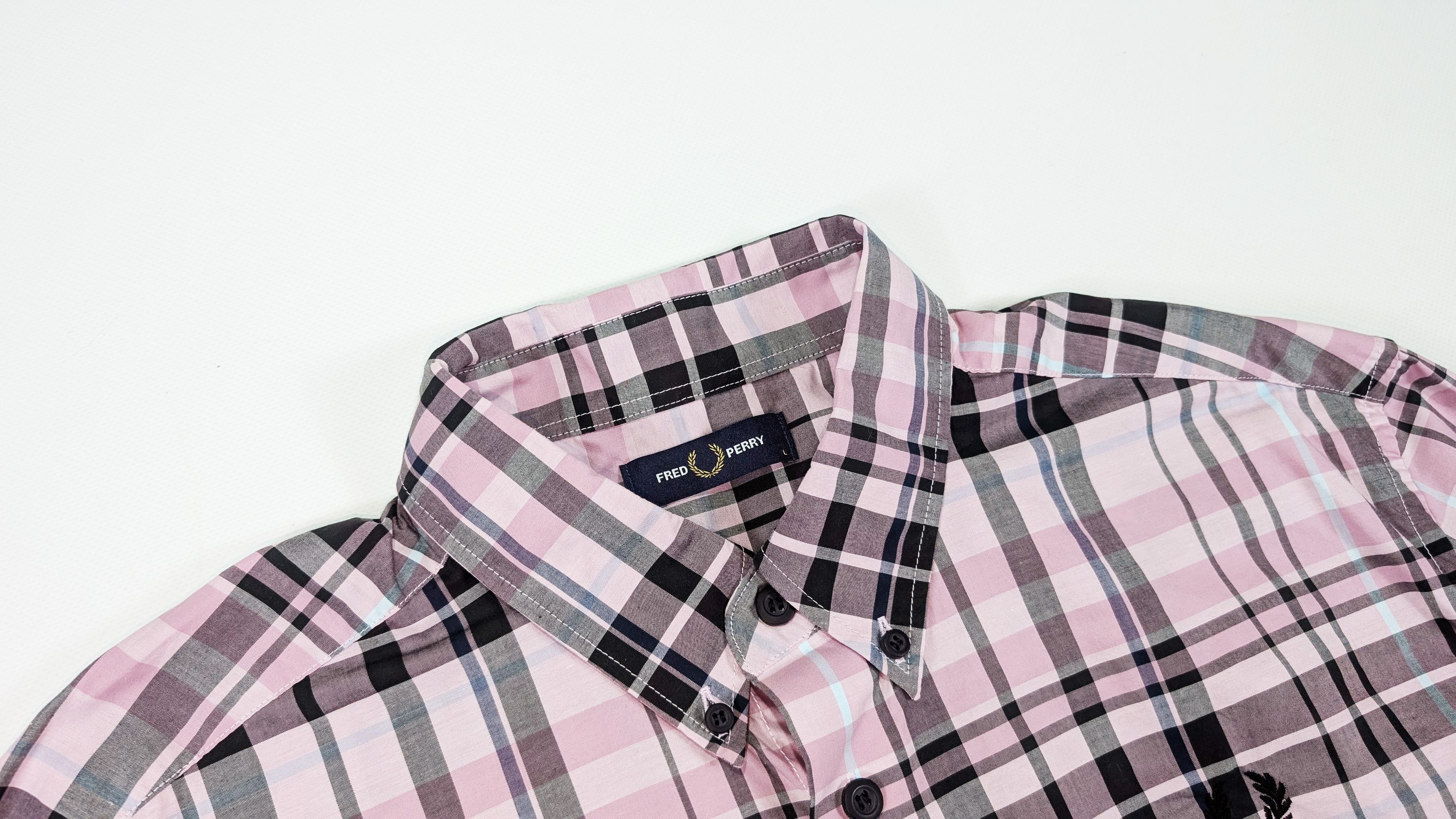 Fred Perry Fred Perry Checked Cotton Shirt Size L Size US L / EU 52-54 / 3 - 4 Thumbnail