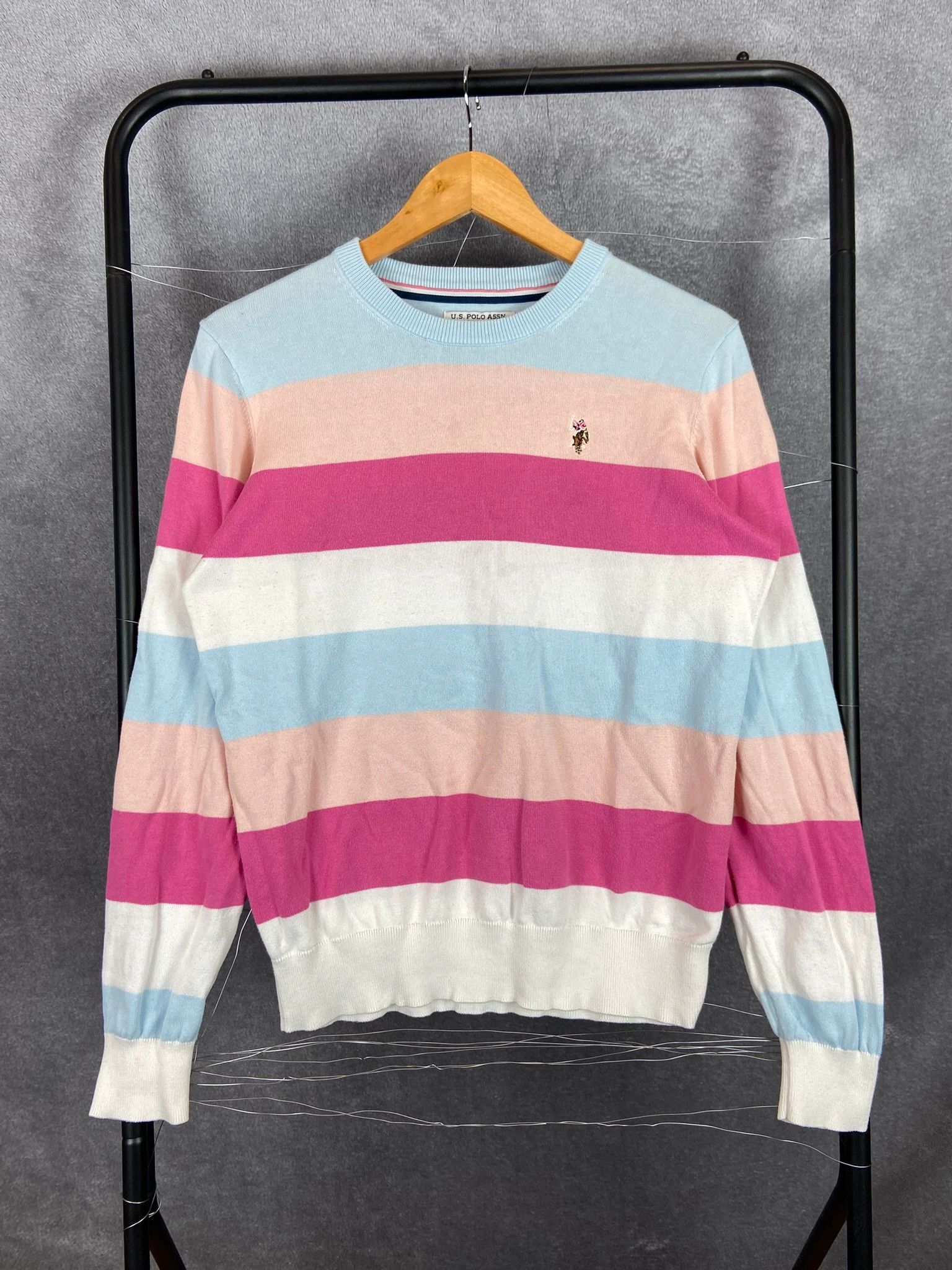 U.S. Polo Assn. U.S. Polo Assn. Stripe Knit Sweater Colorful Size M Size M / US 6-8 / IT 42-44 - 1 Thumbnail