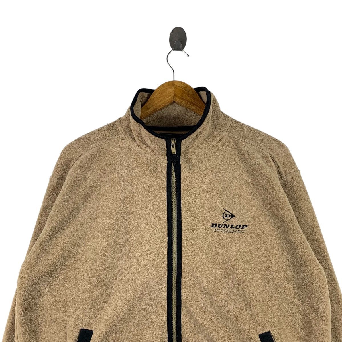 Dunlop × Vintage Vintage DUNLOP Motorsport Small Logo Zipper Sweater Jacket Size US M / EU 48-50 / 2 - 4 Thumbnail