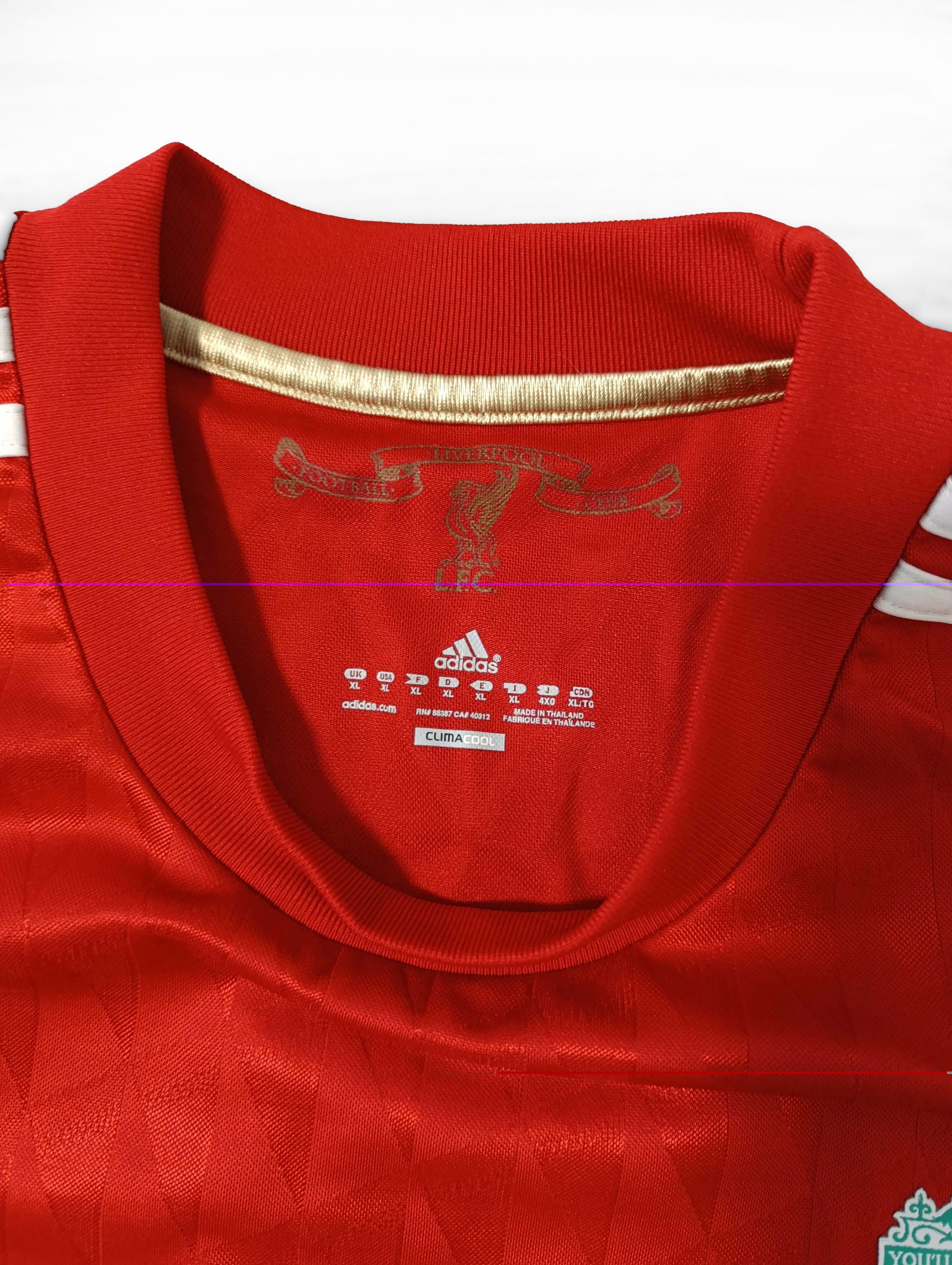 Adidas GERRARD ADIDAS LIVERPOOL FC SIZE XL 2010 SHIRT jersey Size US XL / EU 56 / 4 - 6 Thumbnail