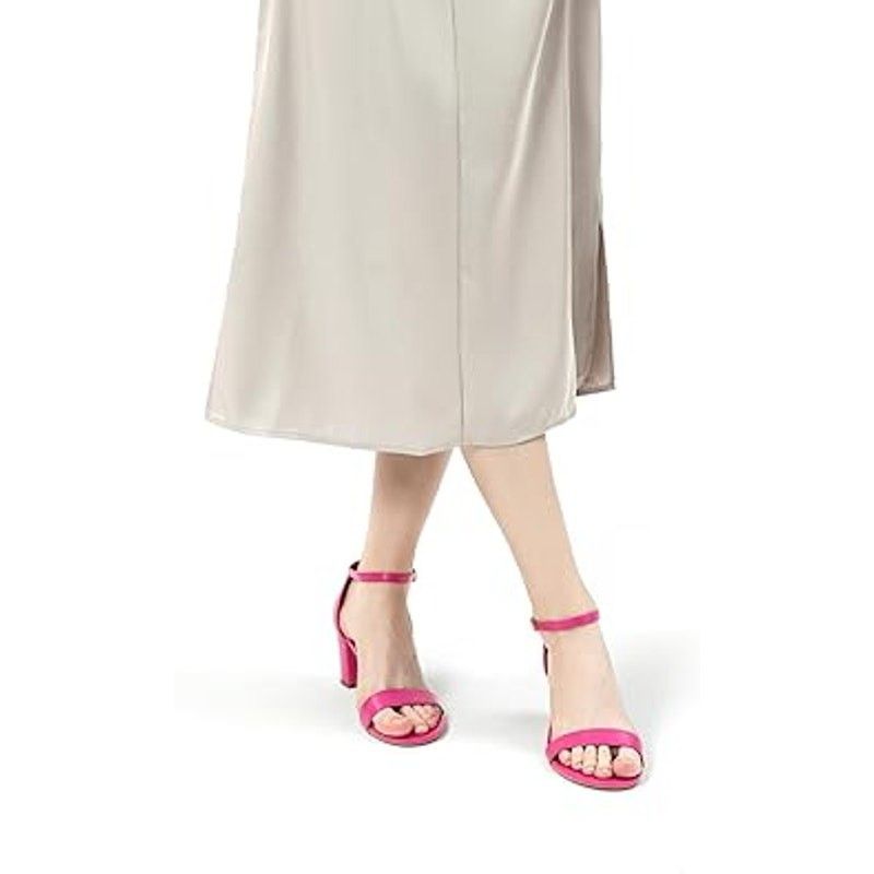 Other Dobolin Women's Size 10.5 Hot Pink Ankle Strap Heels Size US 10.5 / IT 40.5 - 5 Thumbnail