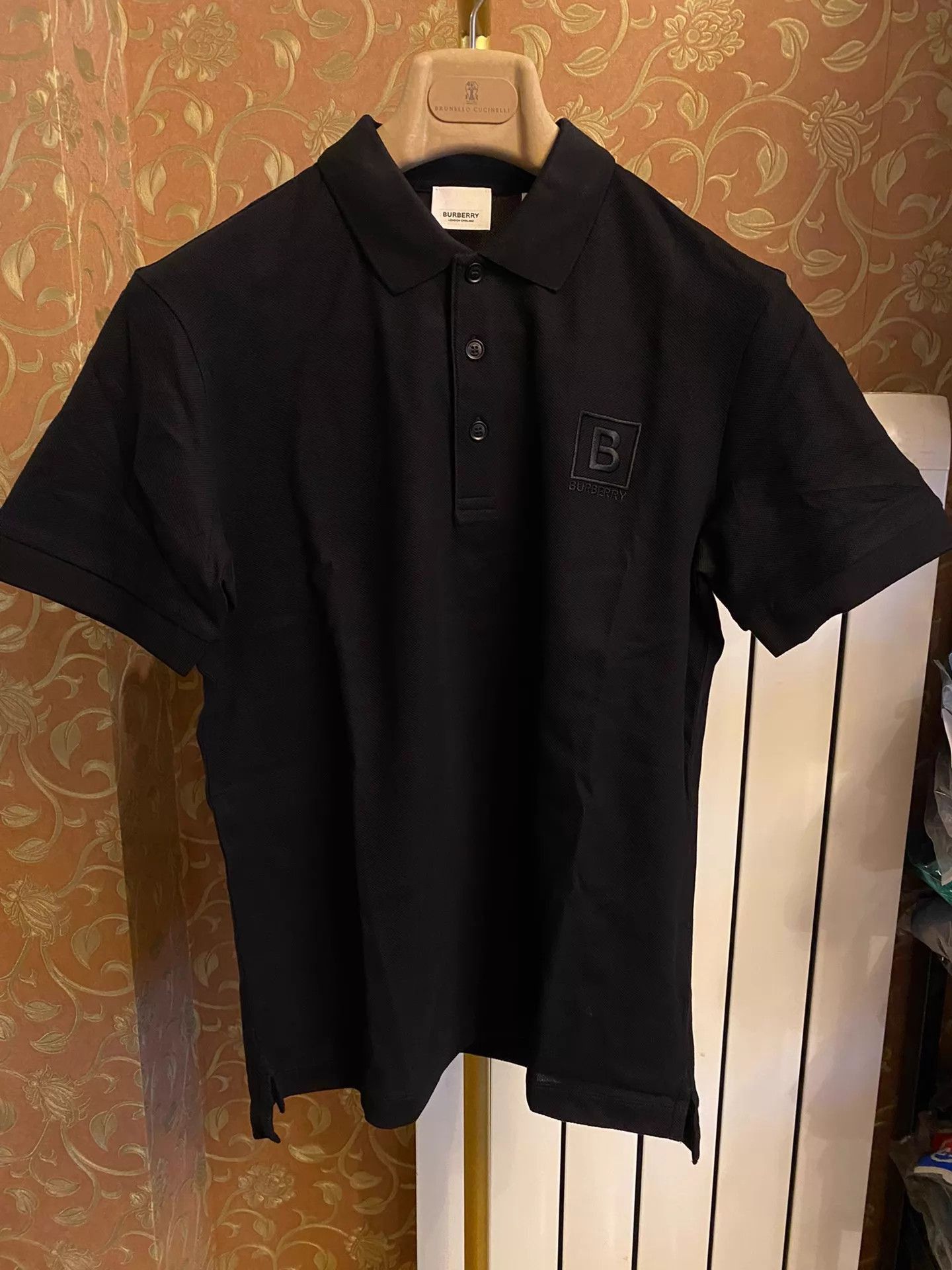 Burberry Black Short-Sleeve Polo Shirt Size US S / EU 44-46 / 1 - 1 Thumbnail