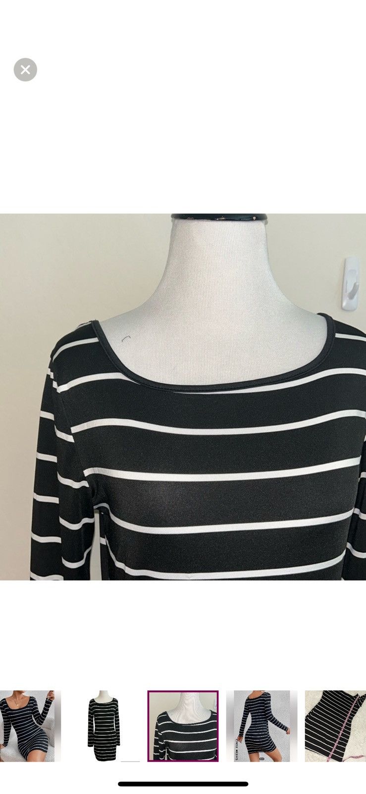 Shein Shein medium striped bodycon dress Size M / US 6-8 / IT 42-44 - 3 Thumbnail