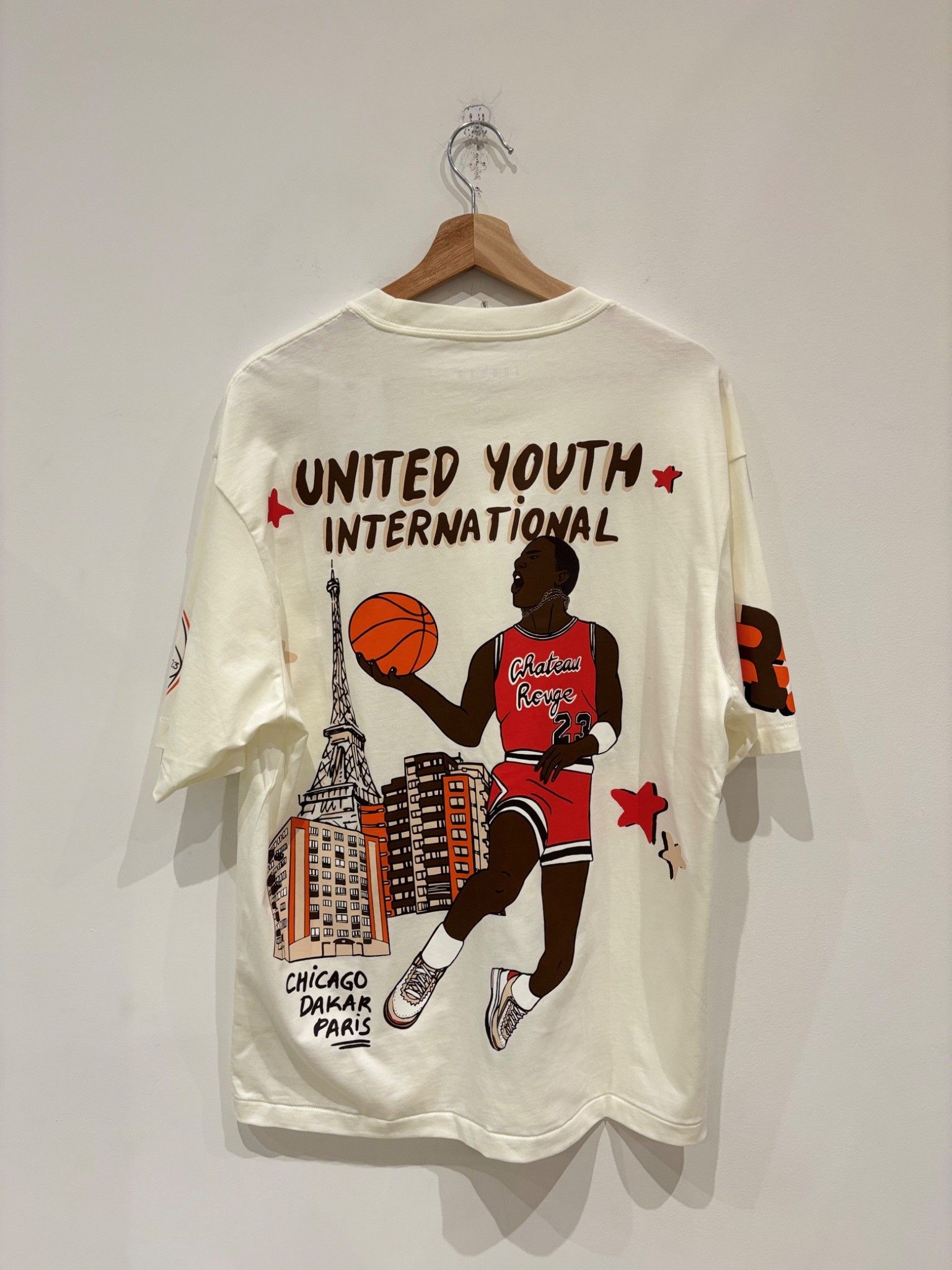 Jordan Brand Jordan x Maison Chateau Rouge T-shirt White Size US M / EU 48-50 / 2 - 2 Thumbnail