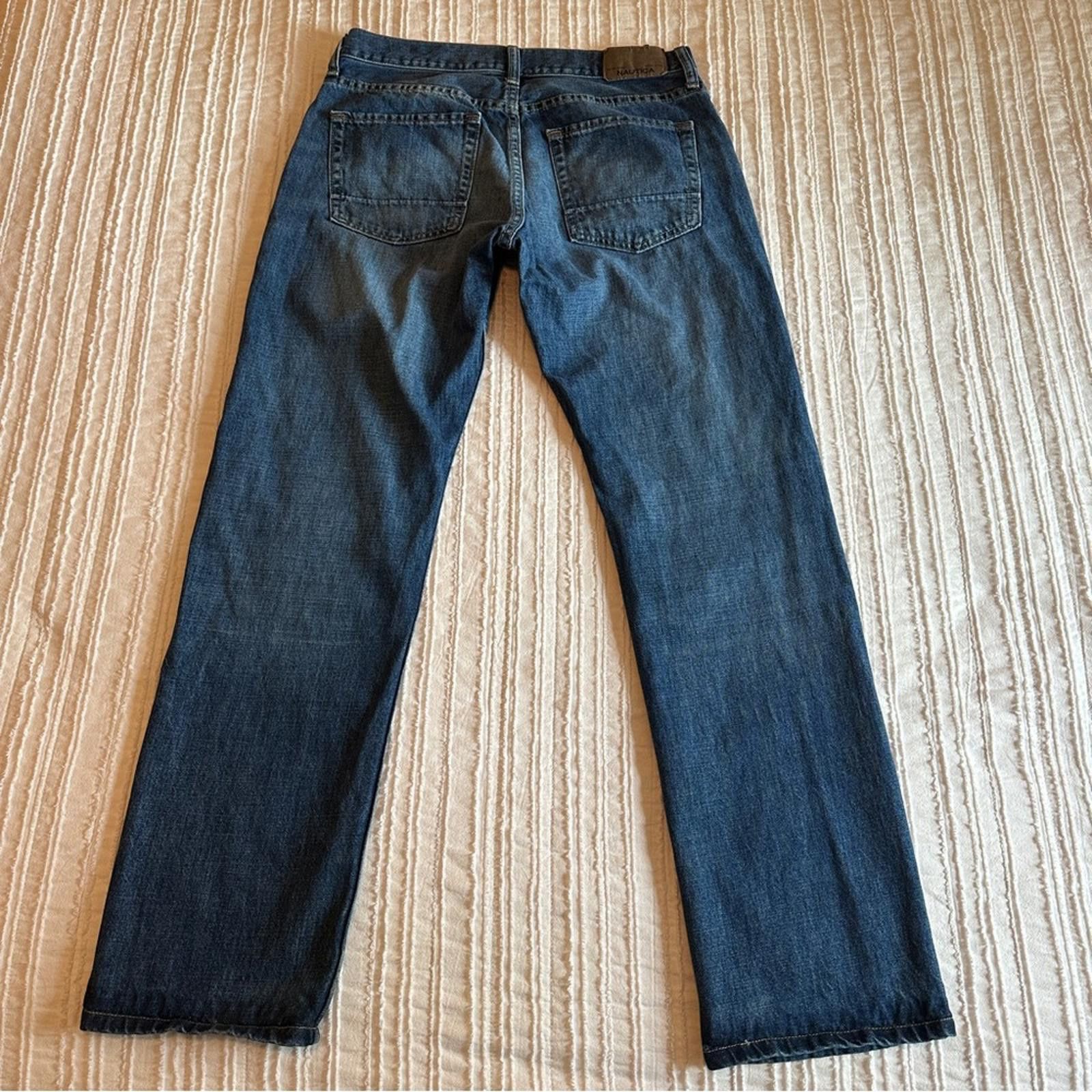 Nautica Nautica 32 x 32 Relaxed Fit Jeans Dark Blue Straight Leg Size US 32 / EU 48 - 3 Thumbnail