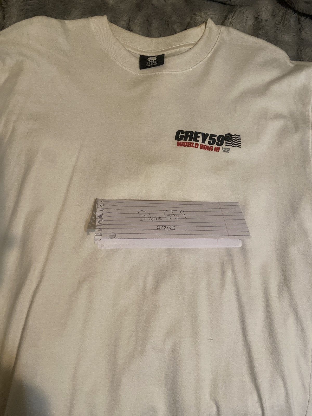 G59 Records Grey59 world war 3 22’ tee Size US M / EU 48-50 / 2 - 1 Thumbnail