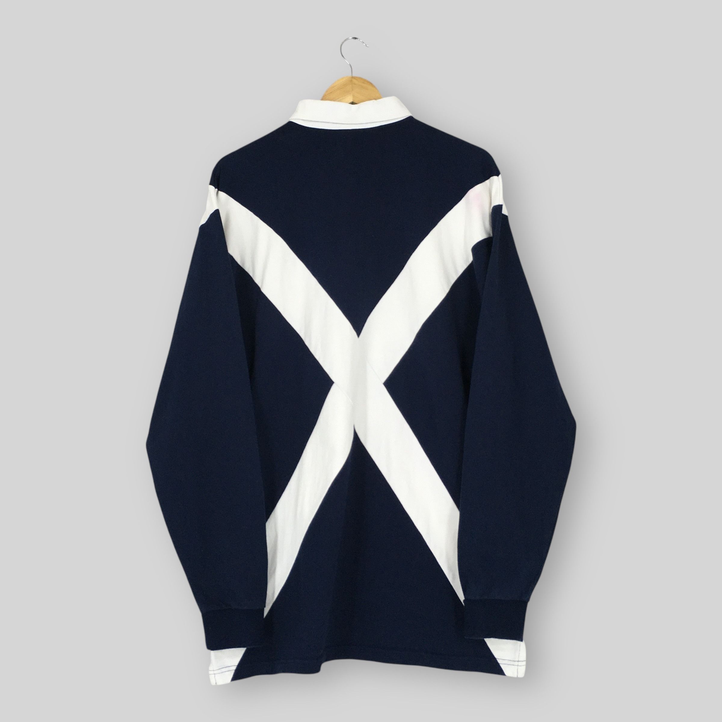 Pringle Of Scotland Vintage Scotland Union Polo Rugby Shirt Large Size US L / EU 52-54 / 3 - 7 Thumbnail