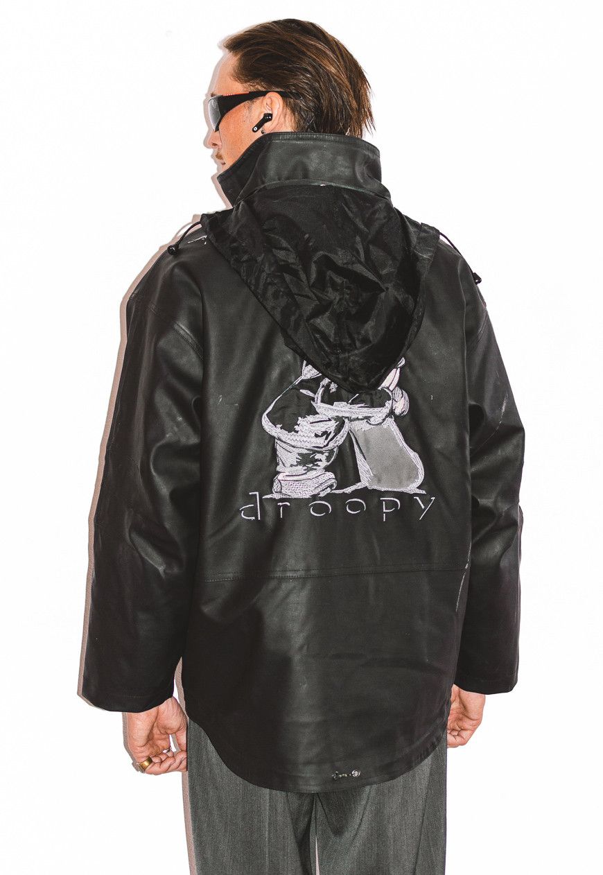 Vintage Vintage Y2K Fux Leather Jacket Embroidery Bart Simpson Logo Size US L / EU 52-54 / 3 - 3 Thumbnail