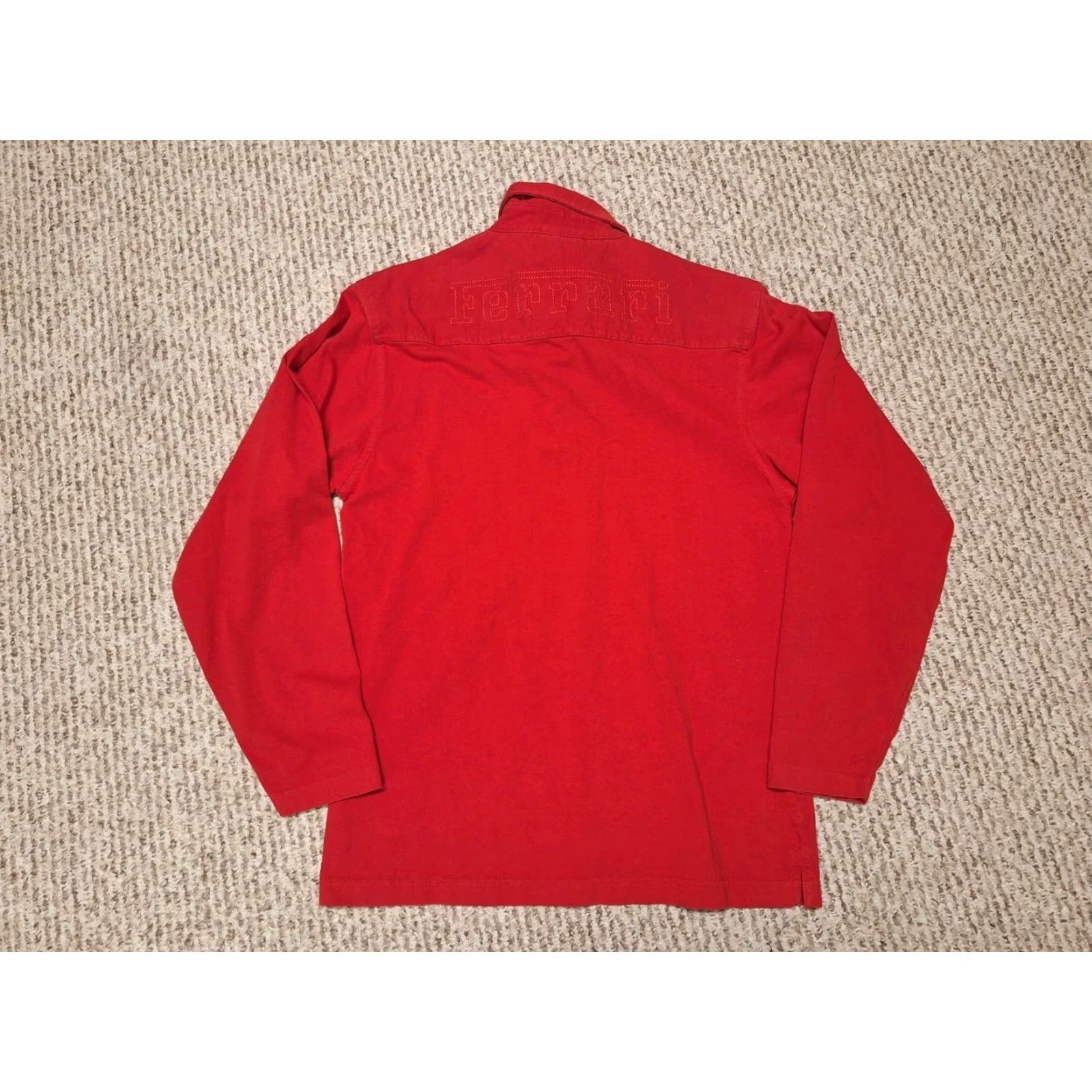 Ferrari Ferrari Shirt Men Button-Down Long Sleeve Dress Shirt S Red 100% Cotton Embroidered Logo Sports"} Size US S / EU 44-46 / 1 - 3 Thumbnail