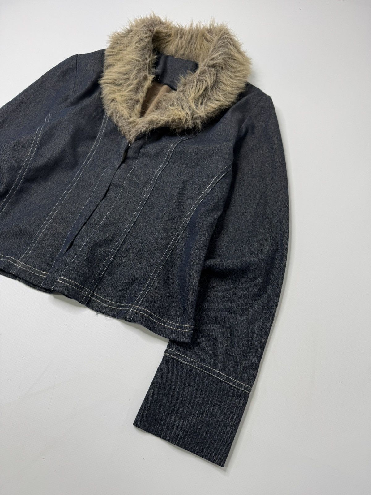 Vintage Vintage avant garde fur blazer swag y2k if6was9 l.g.b. sk8 Size M / US 6-8 / IT 42-44 - 4 Thumbnail