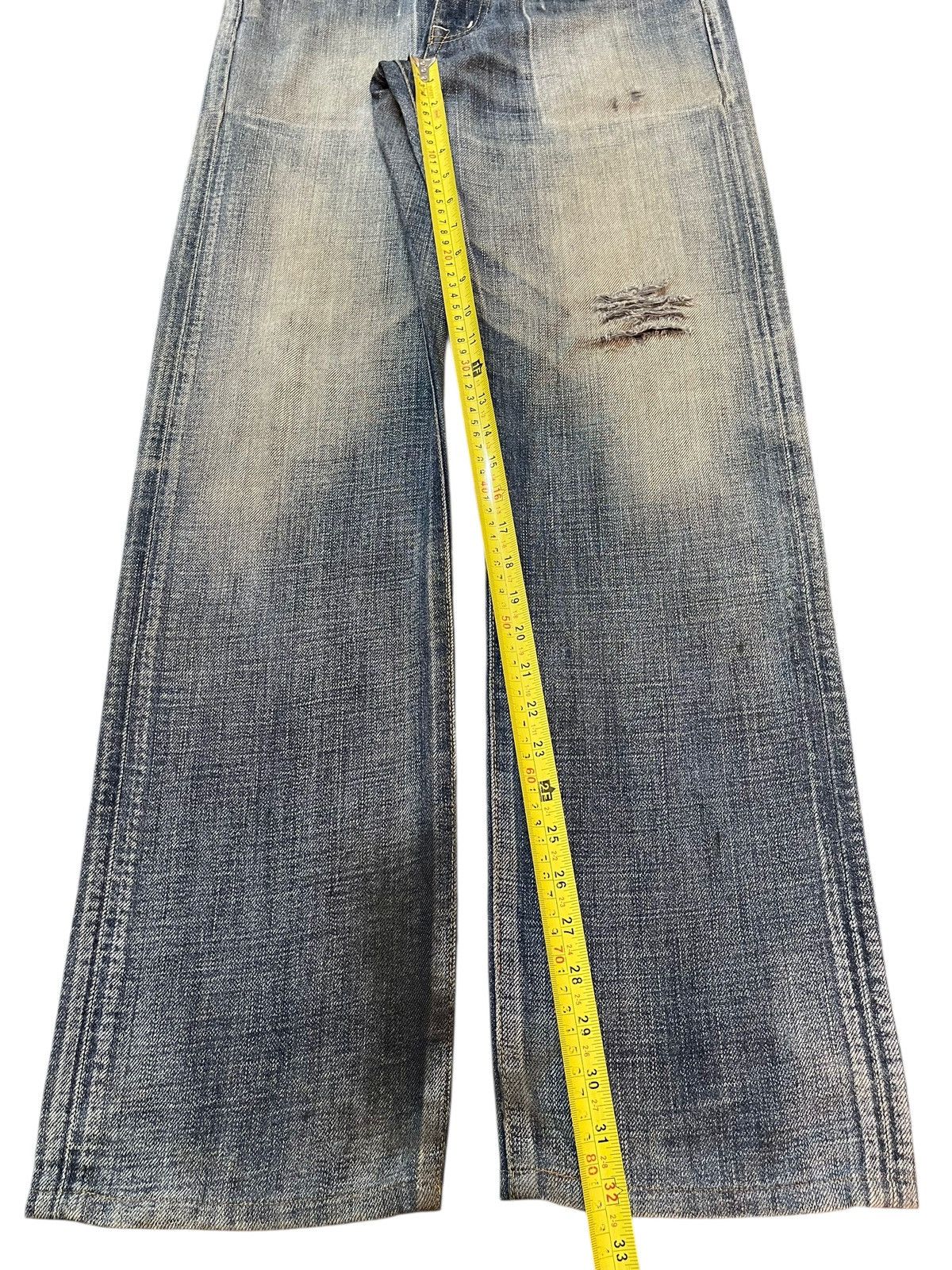 Edwin Vintage Edwin 503 Faded Wash Style Distress Jeans Size US 32 / EU 48 - 14 Thumbnail