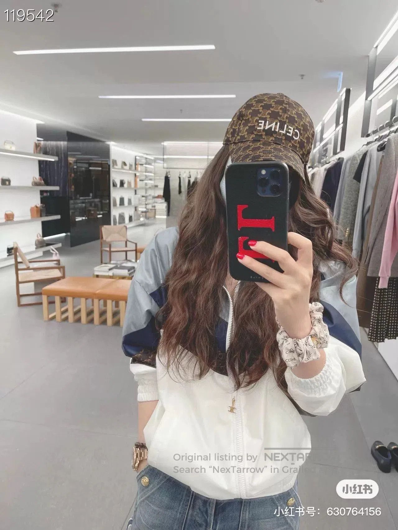 Celine Celine Monogram Baseball Cap L. Size ONE SIZE - 5 Thumbnail