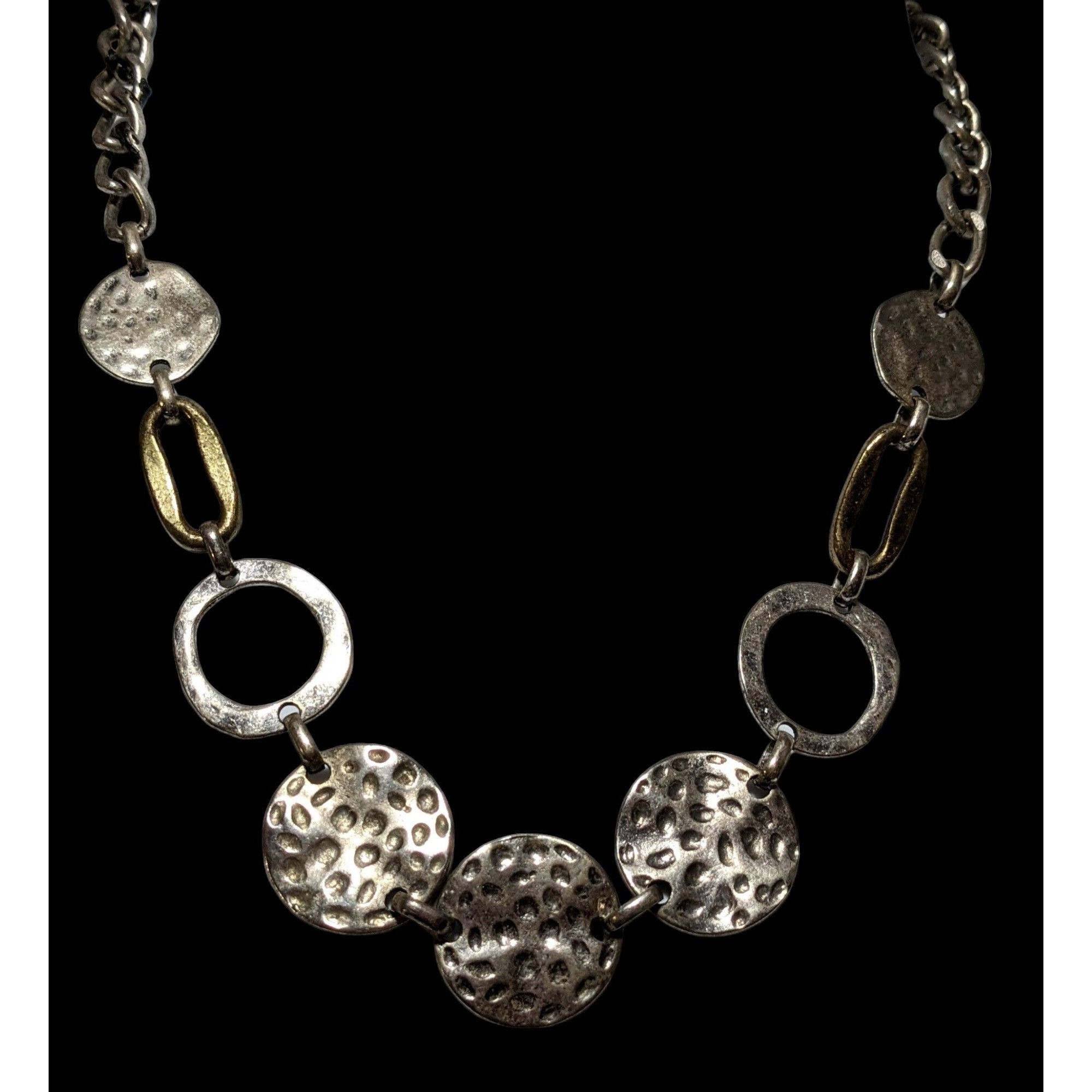 Other Ruby Rd. Brutalist Hammered Disc Necklace Size ONE SIZE - 3 Thumbnail